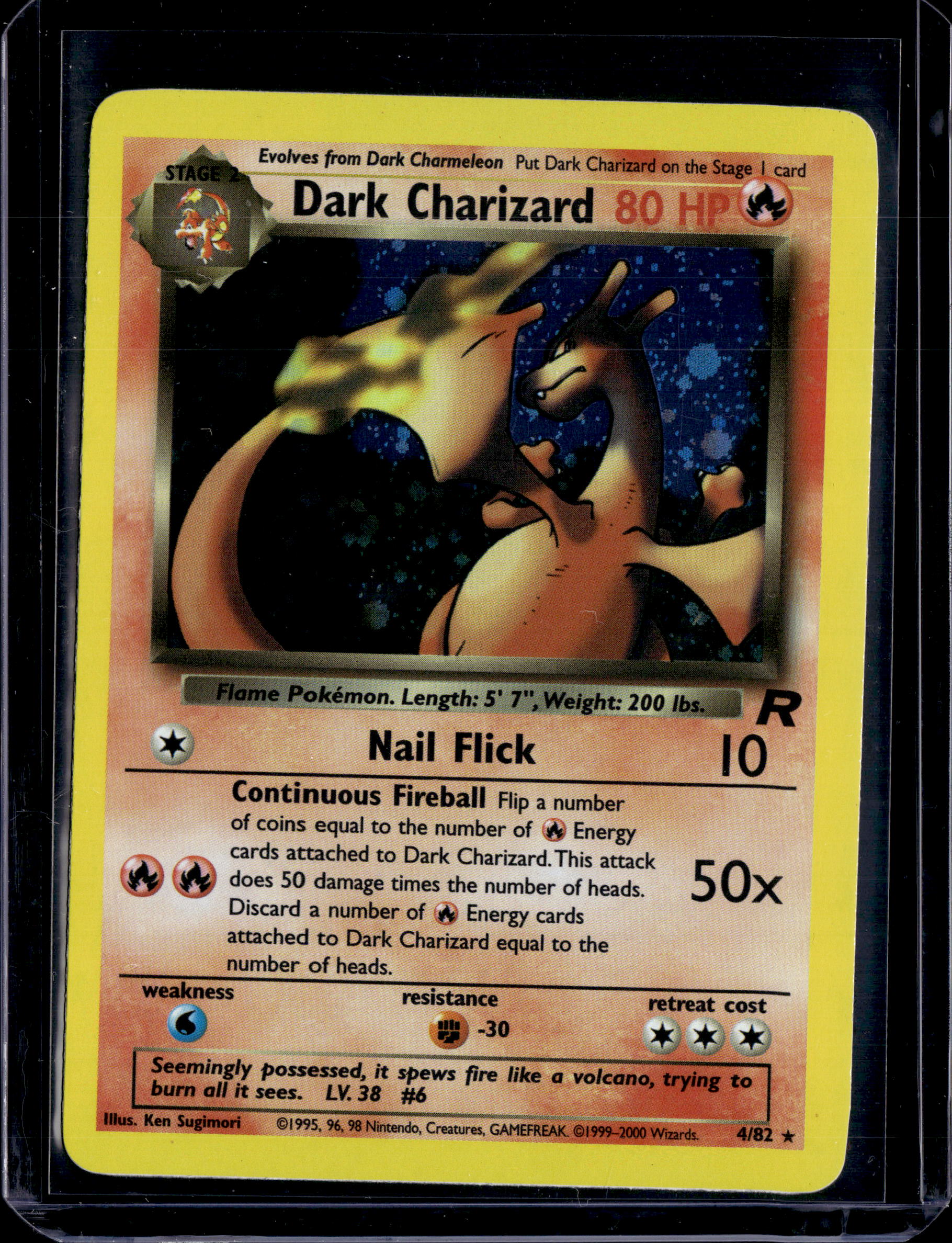 2000 Team Rocket (Unlimited) Dark Charizard Holo
