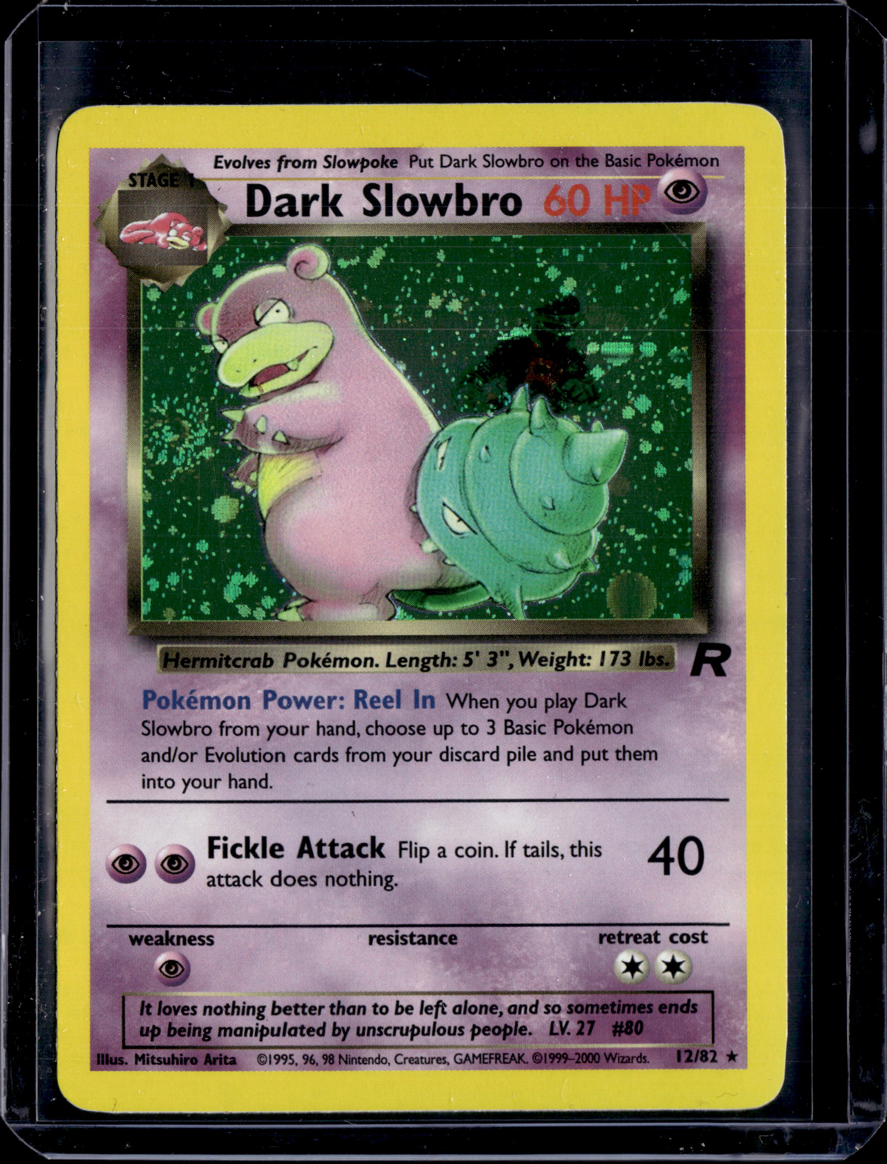2000 Team Rocket (Unlimited) Dark Slowbro Holo