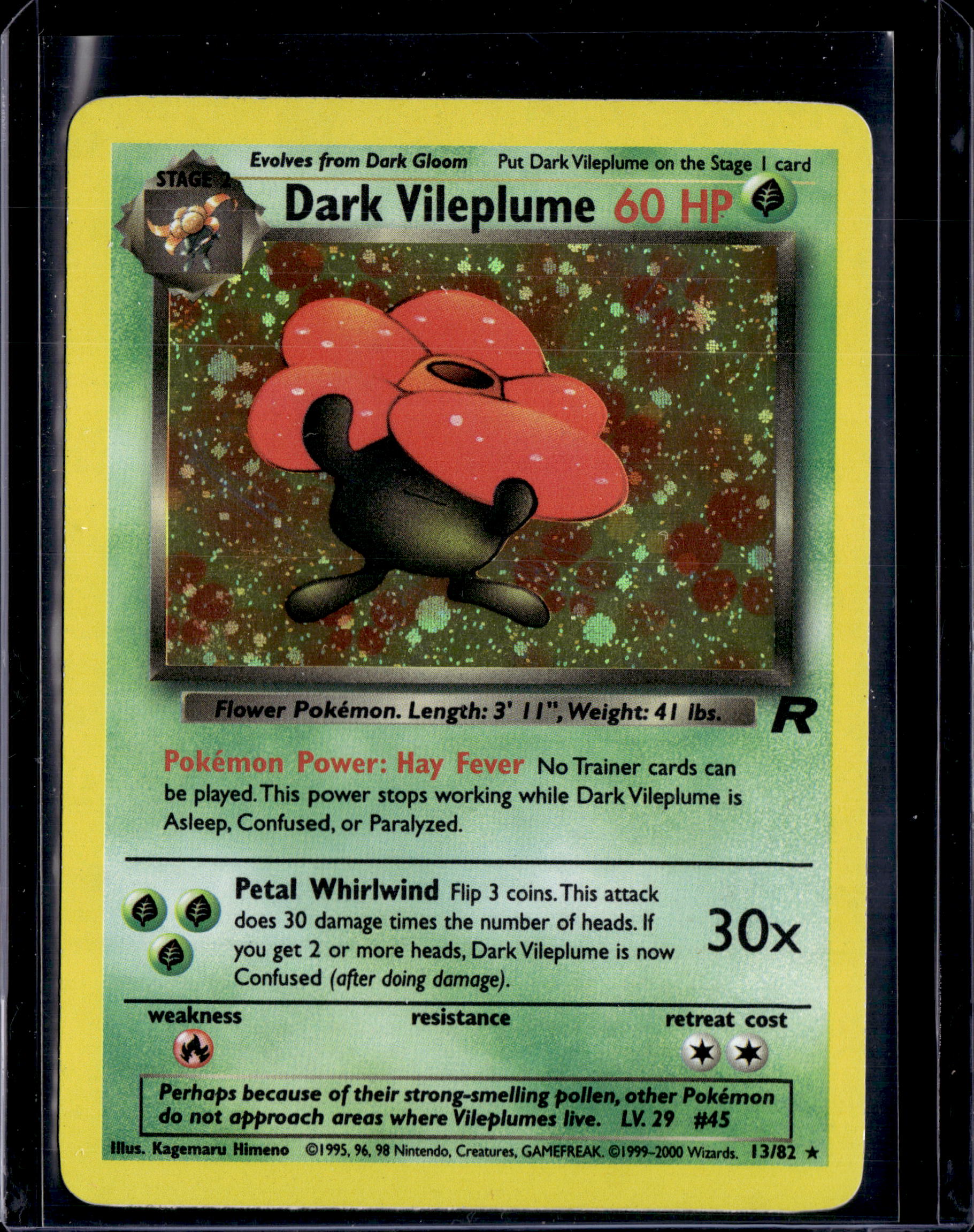 2000 Team Rocket (Unlimited) Dark Vileplume Holo