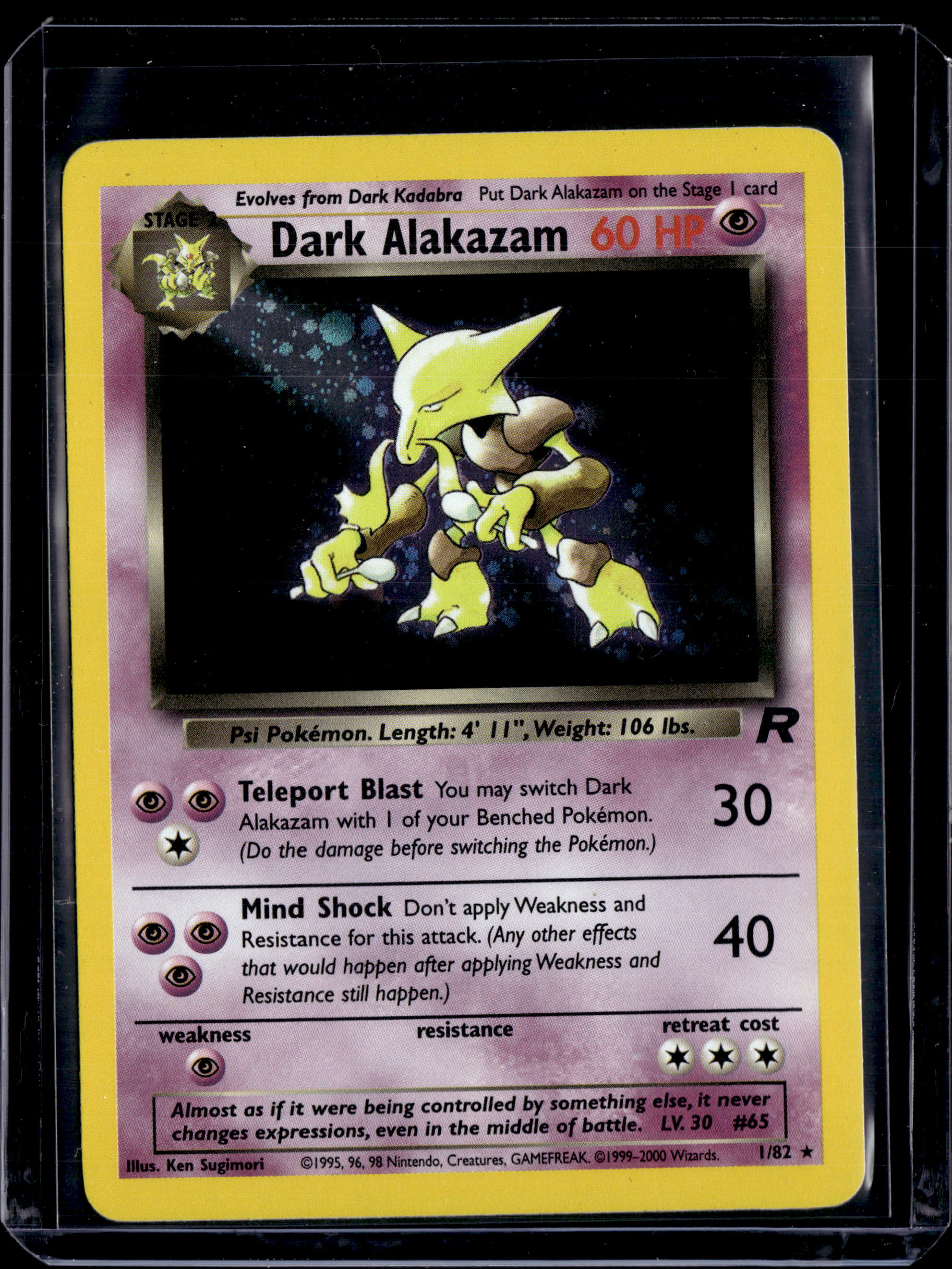2000 Team Rocket (Unlimited) Dark Alakazam Holo