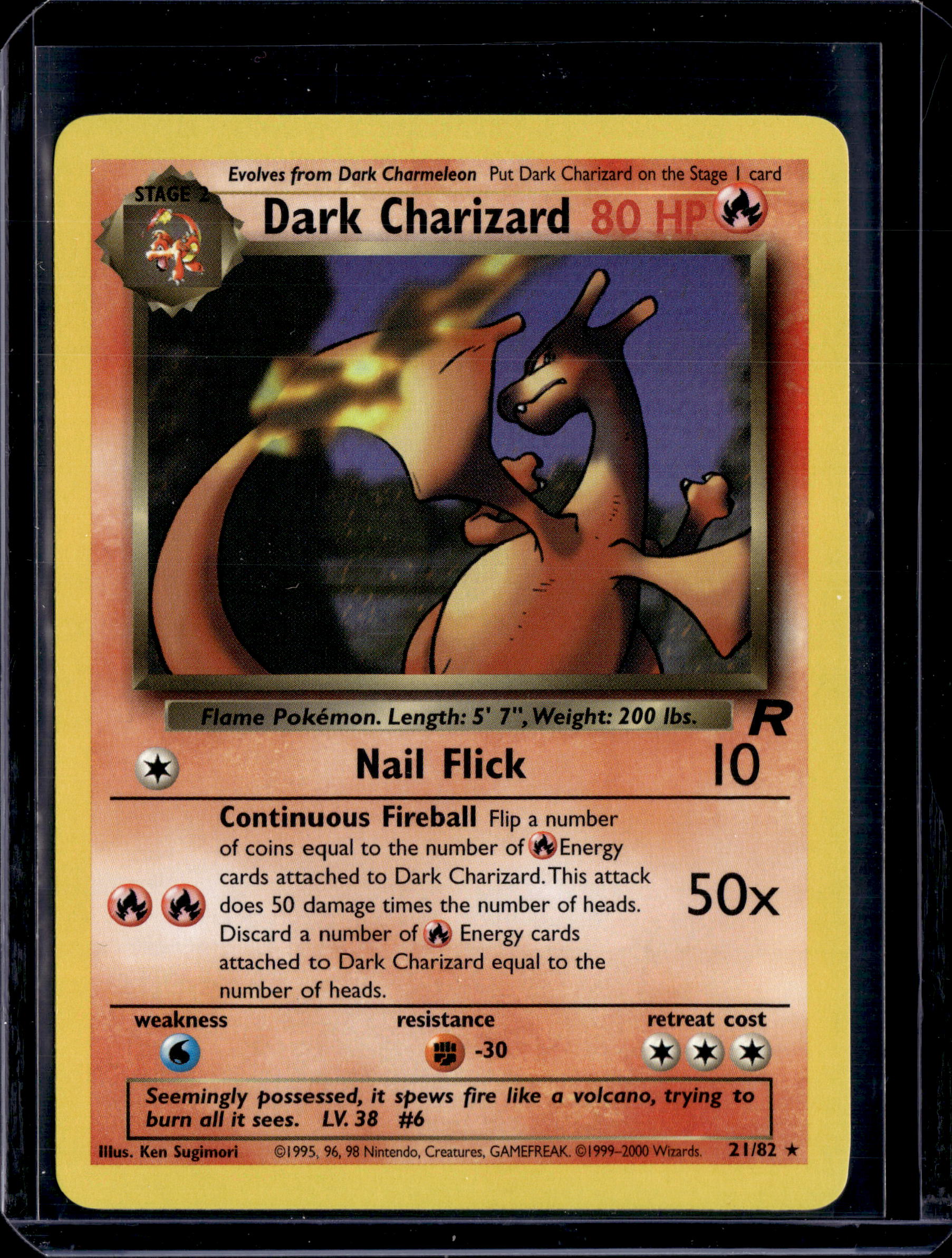 2000 Team Rocket (Unlimited) Dark Charizard