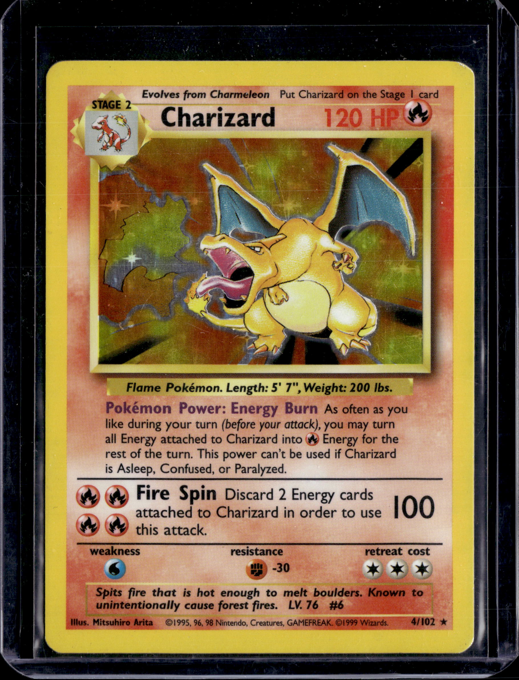 1999 Base Set (Unlimited) Charizard Holo