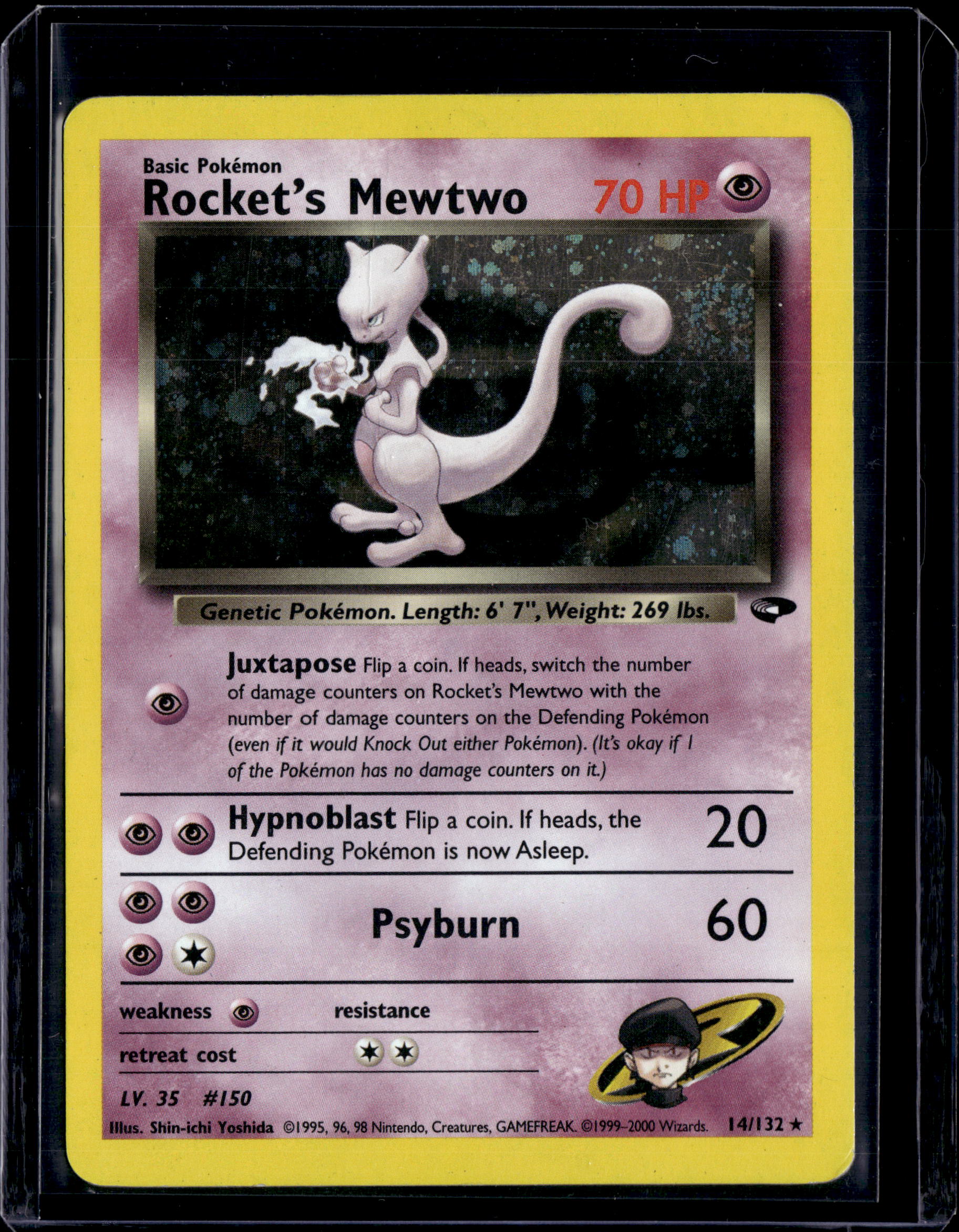 2000 Gym Challenge (Unlimited) Rocket's MewTwo Holo
