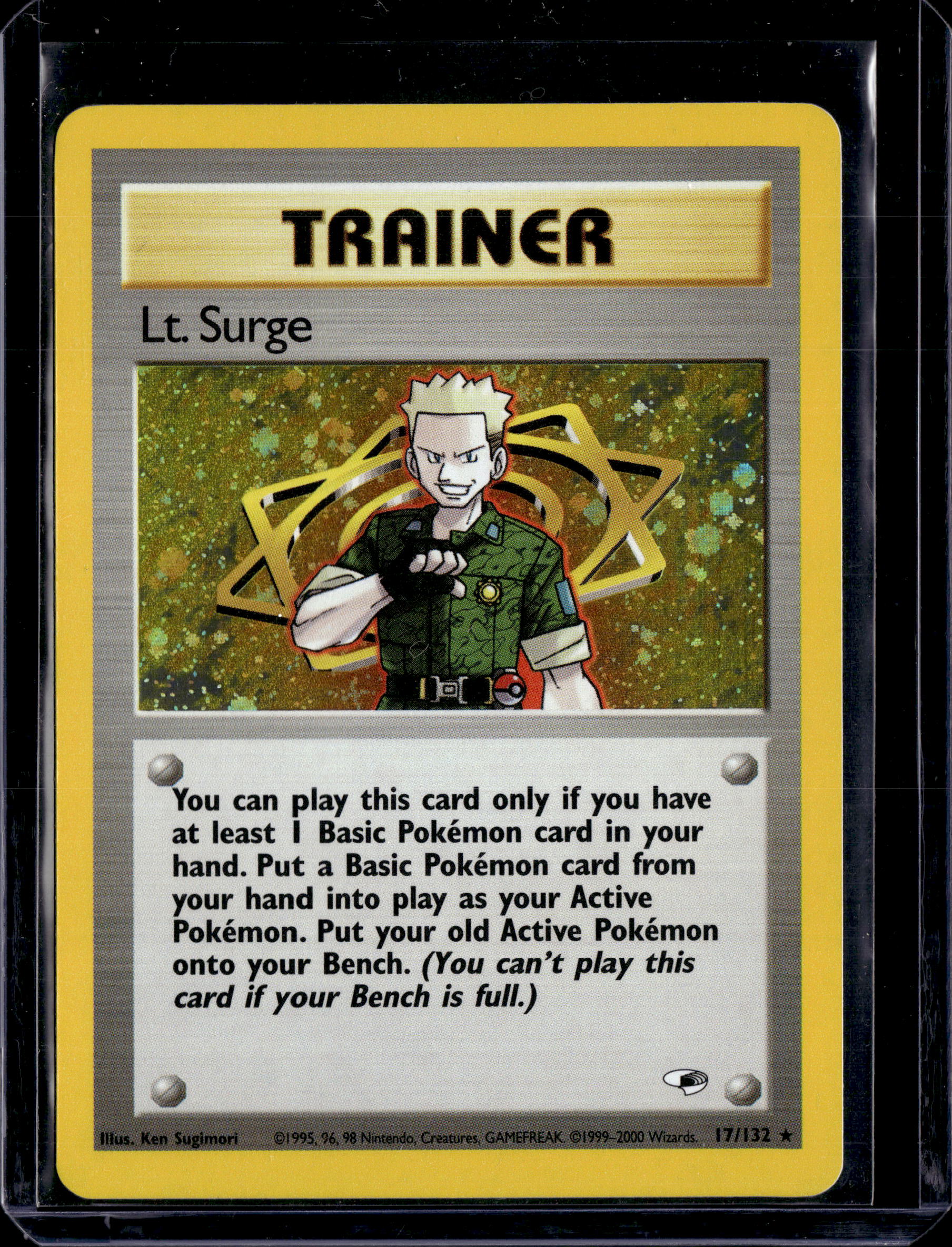 2000 Gym Heroes (Unlimited) Lt. Surge Holo