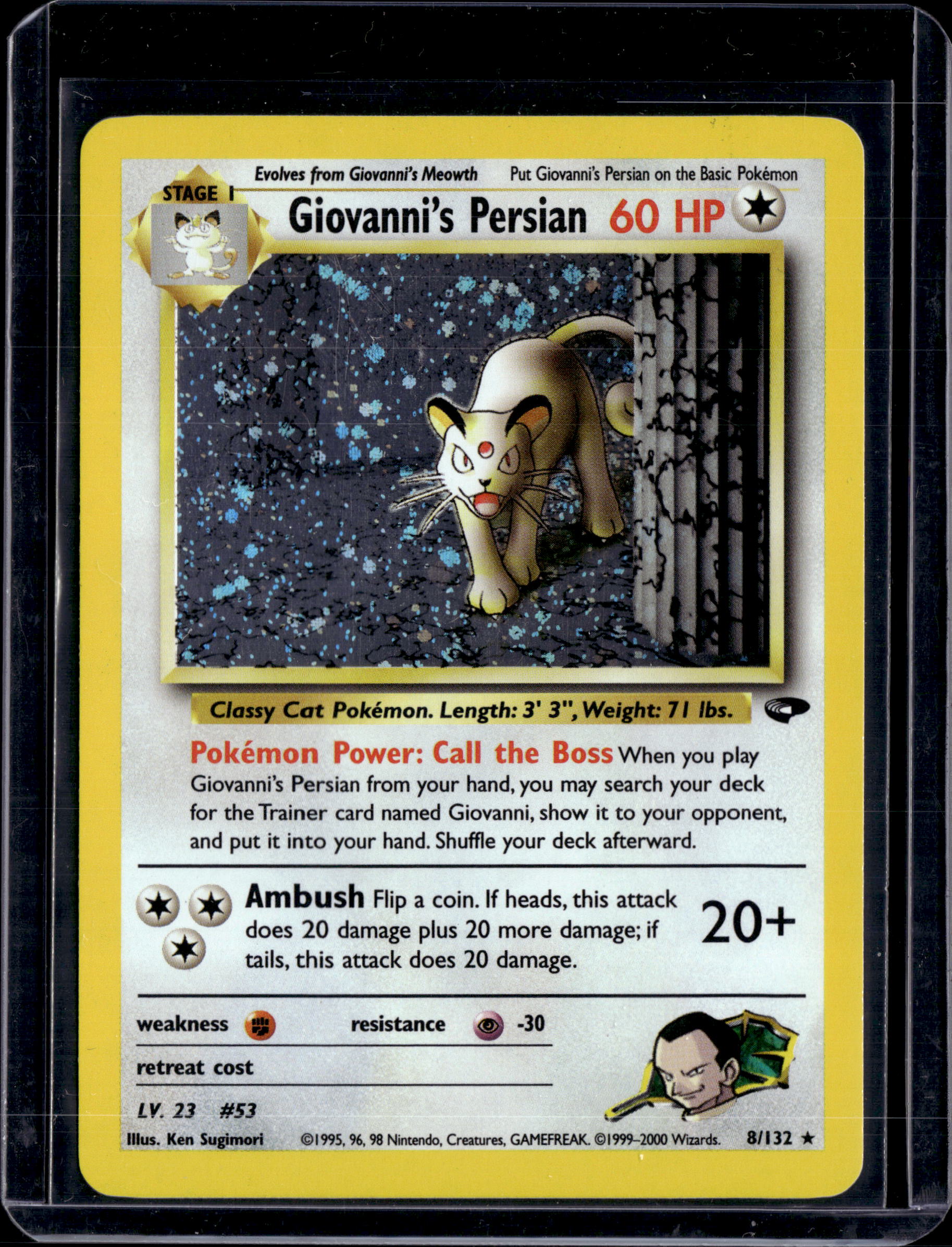 2000 Gym Challenge (Unlimited) Giovanni's Persian Holo
