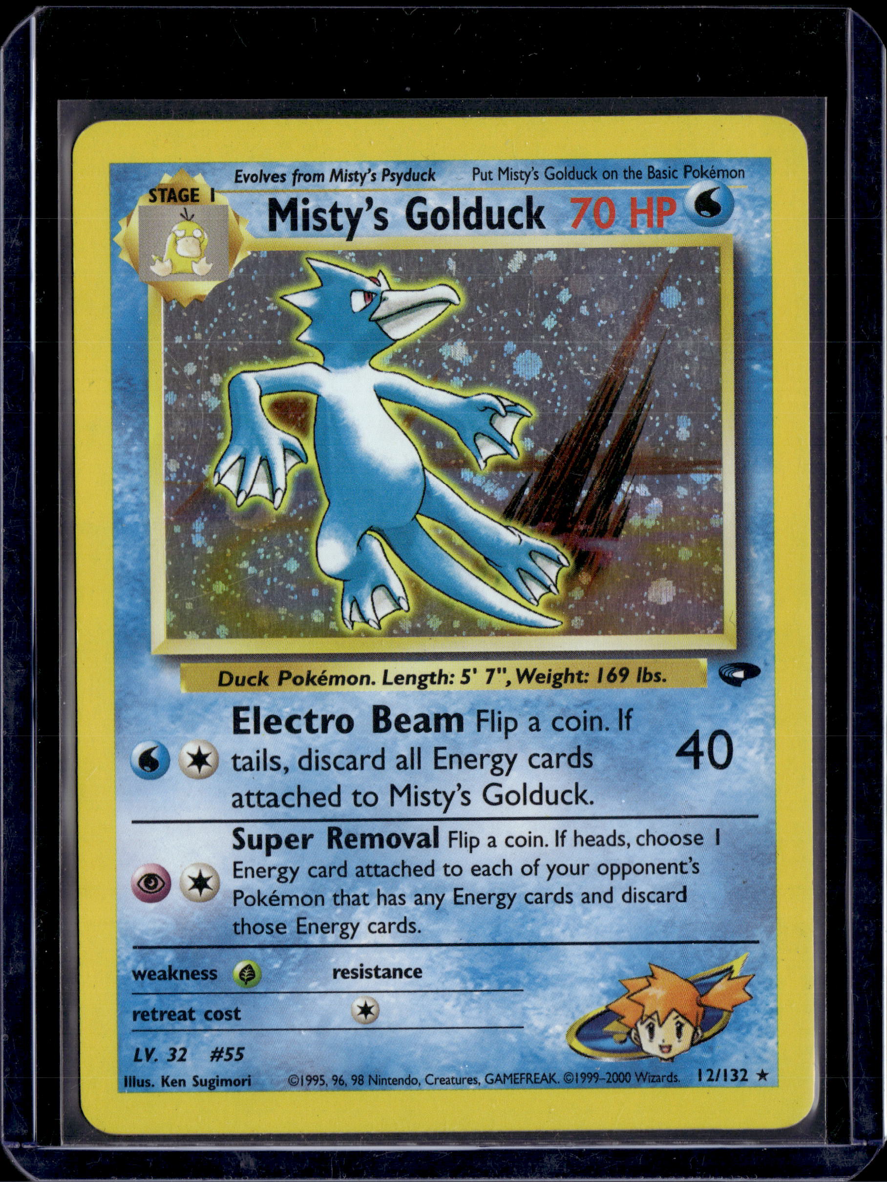 2000 Gym Challenge (Unlimited) Misty's Golduck Holo