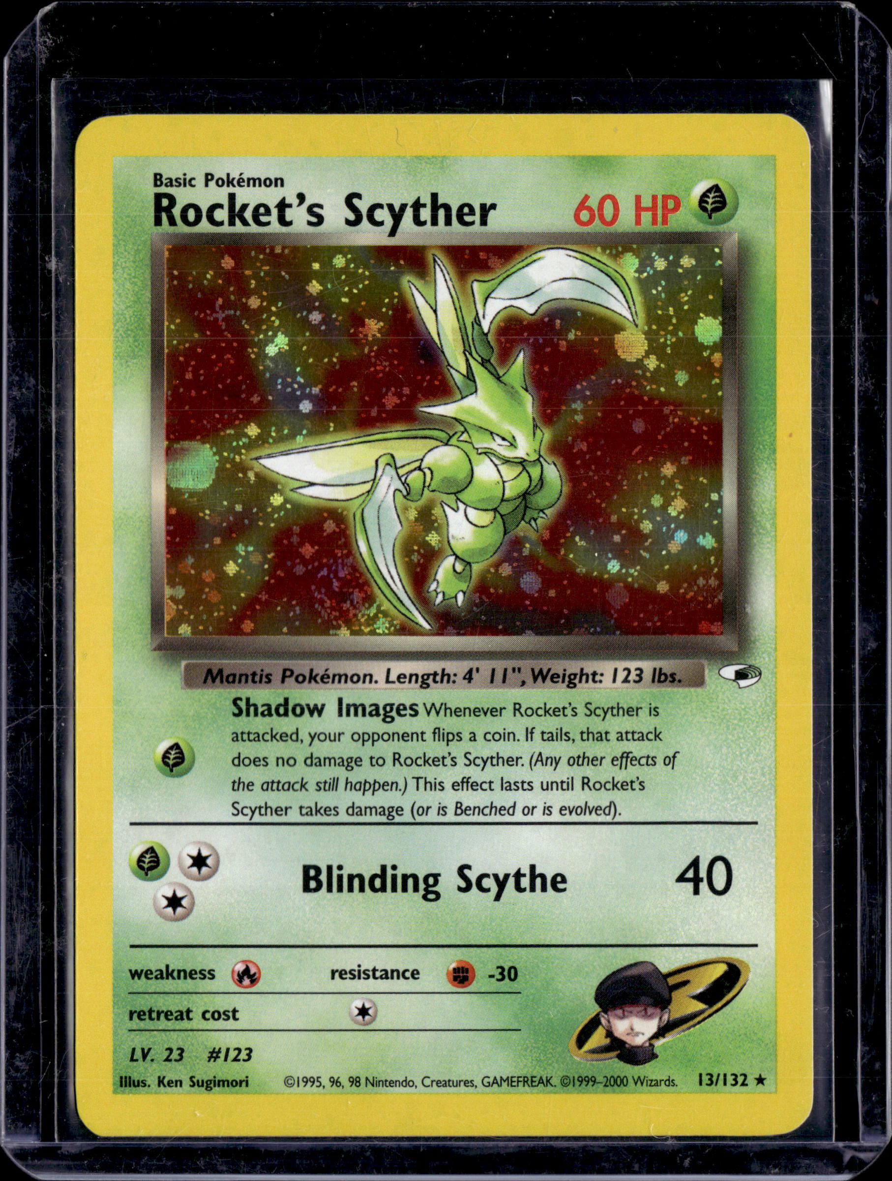 2000 Gym Challenge (Unlimited) Rocket's Scyther Holo