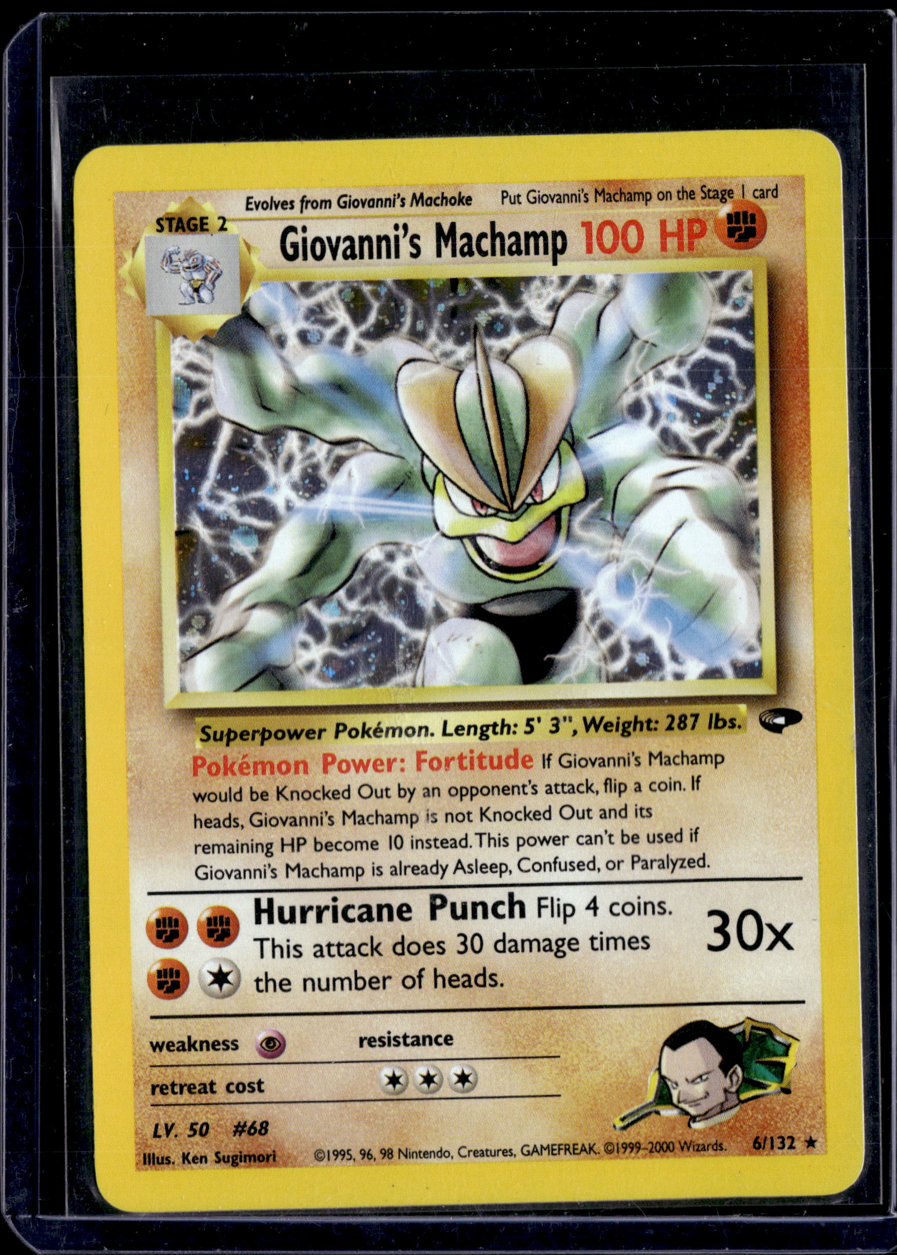 2000 Gym Challenge (Unlimited) Giovanni's Machamp Holo