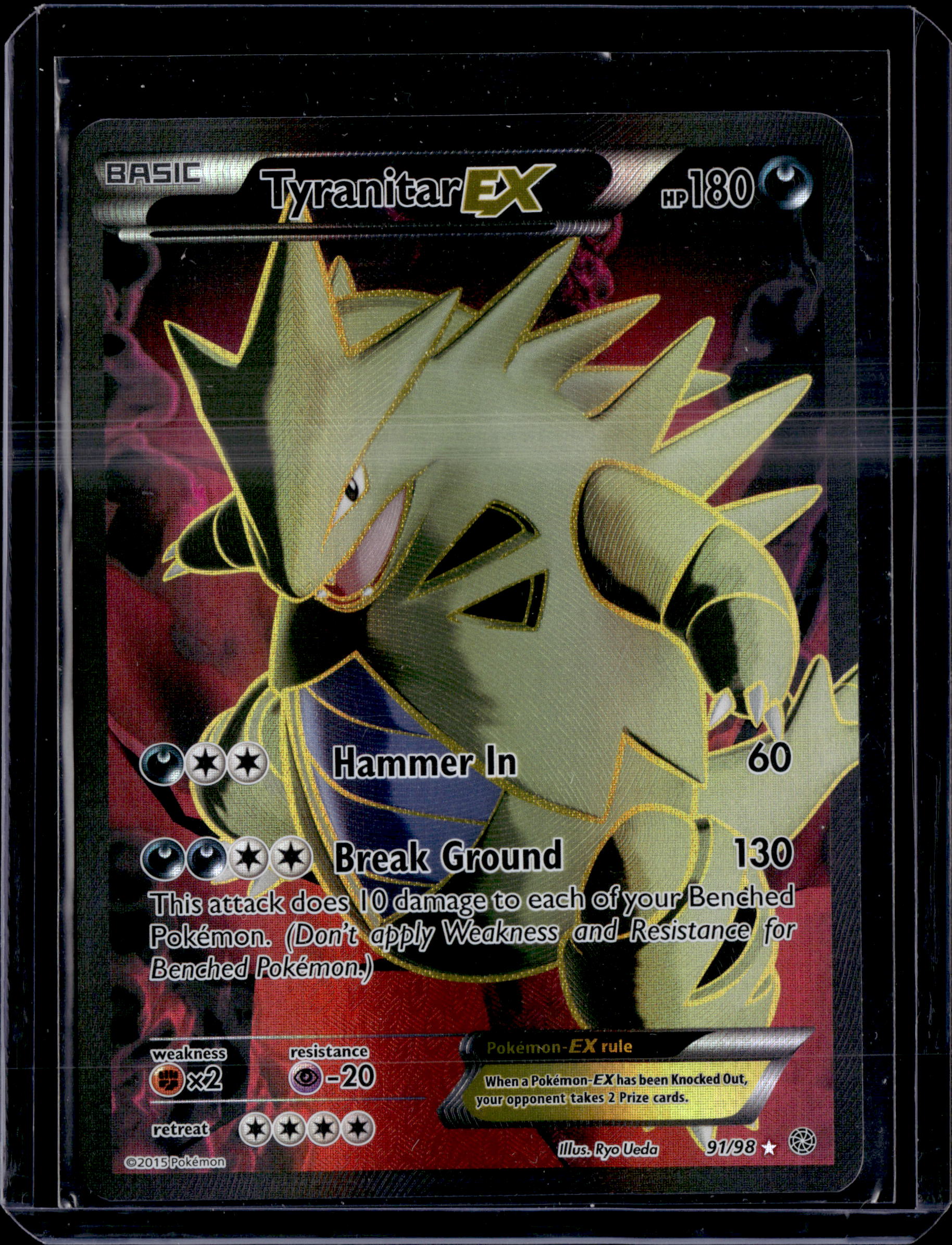 2015 XY Ancient Origins Tyranitar EX Full Art
