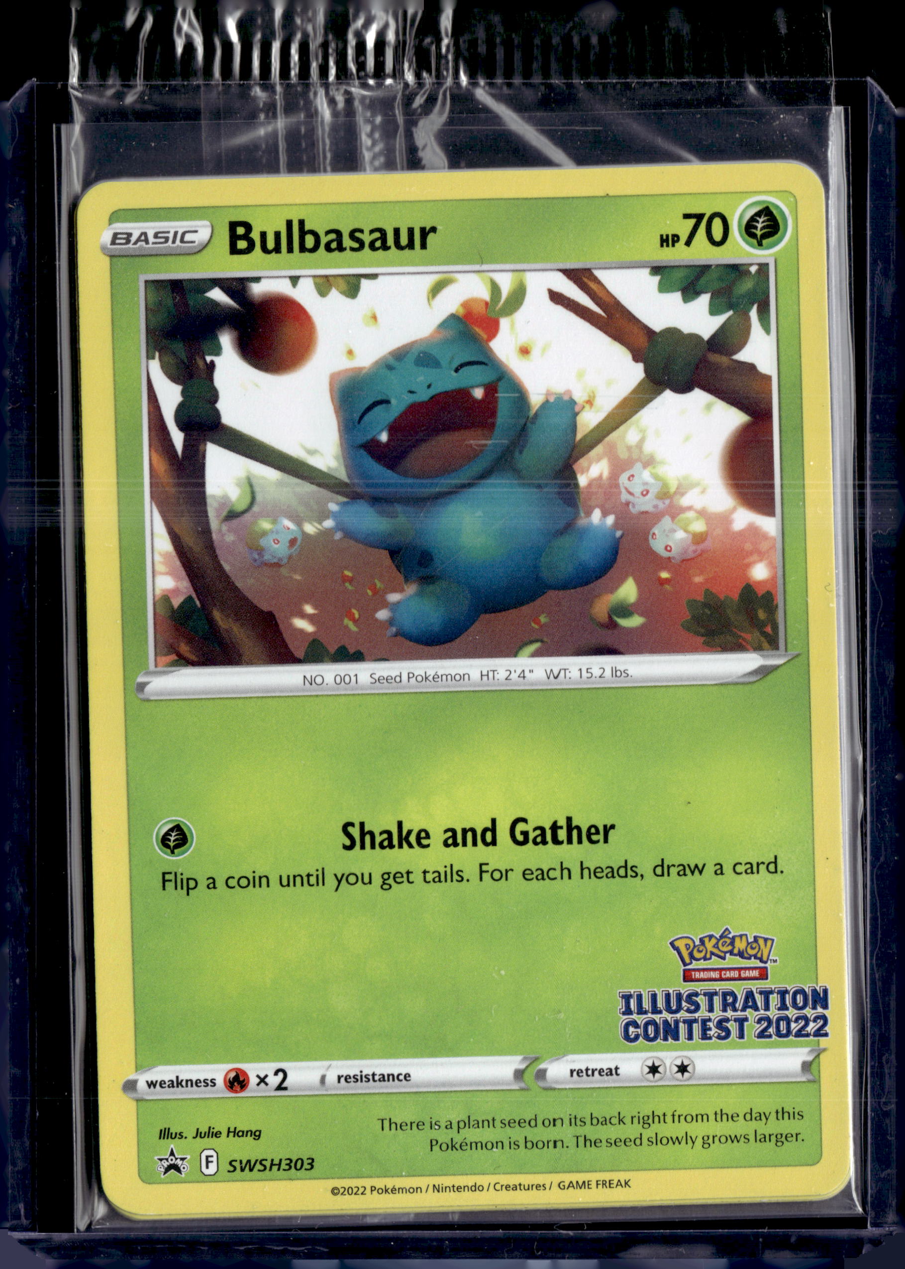 2022 Sword and Shield Promo Bulbasaur (Illustration Contest)