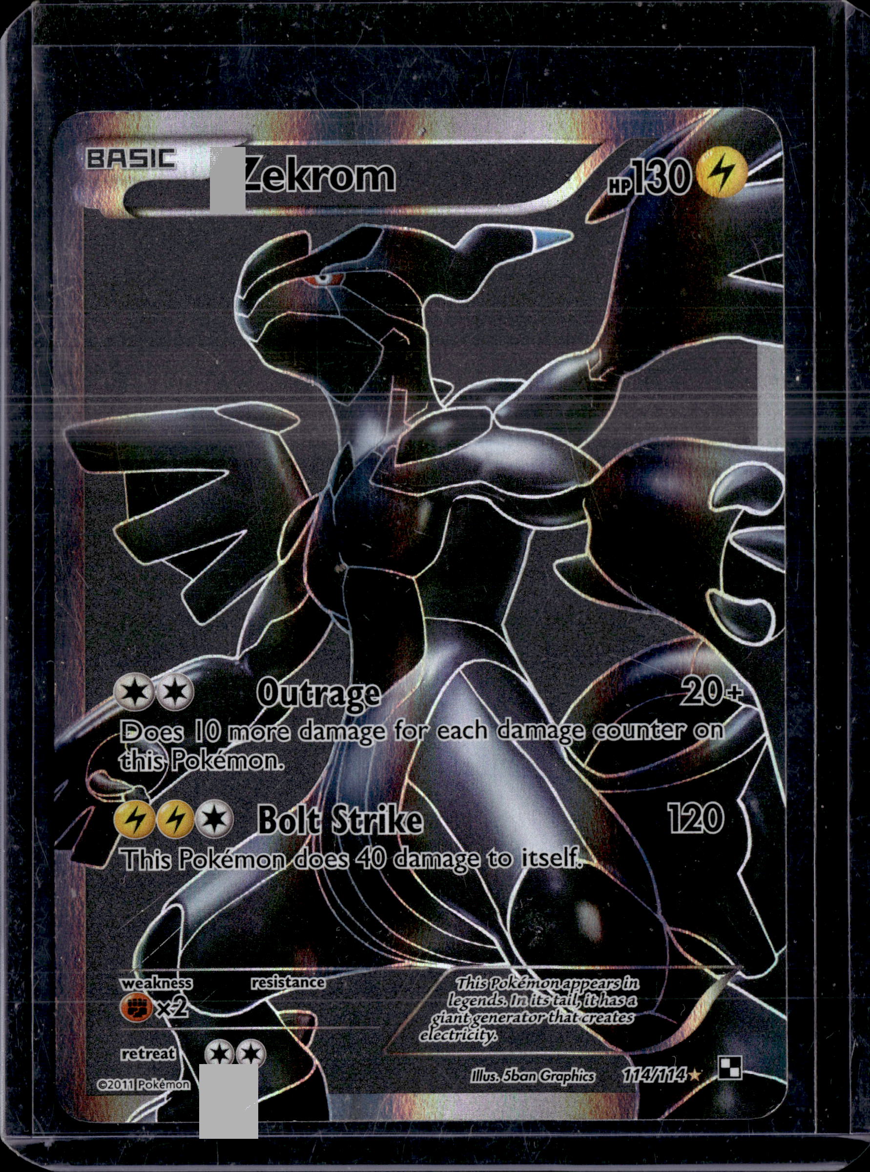 2011 Black and White Zekrom Ultra Rare