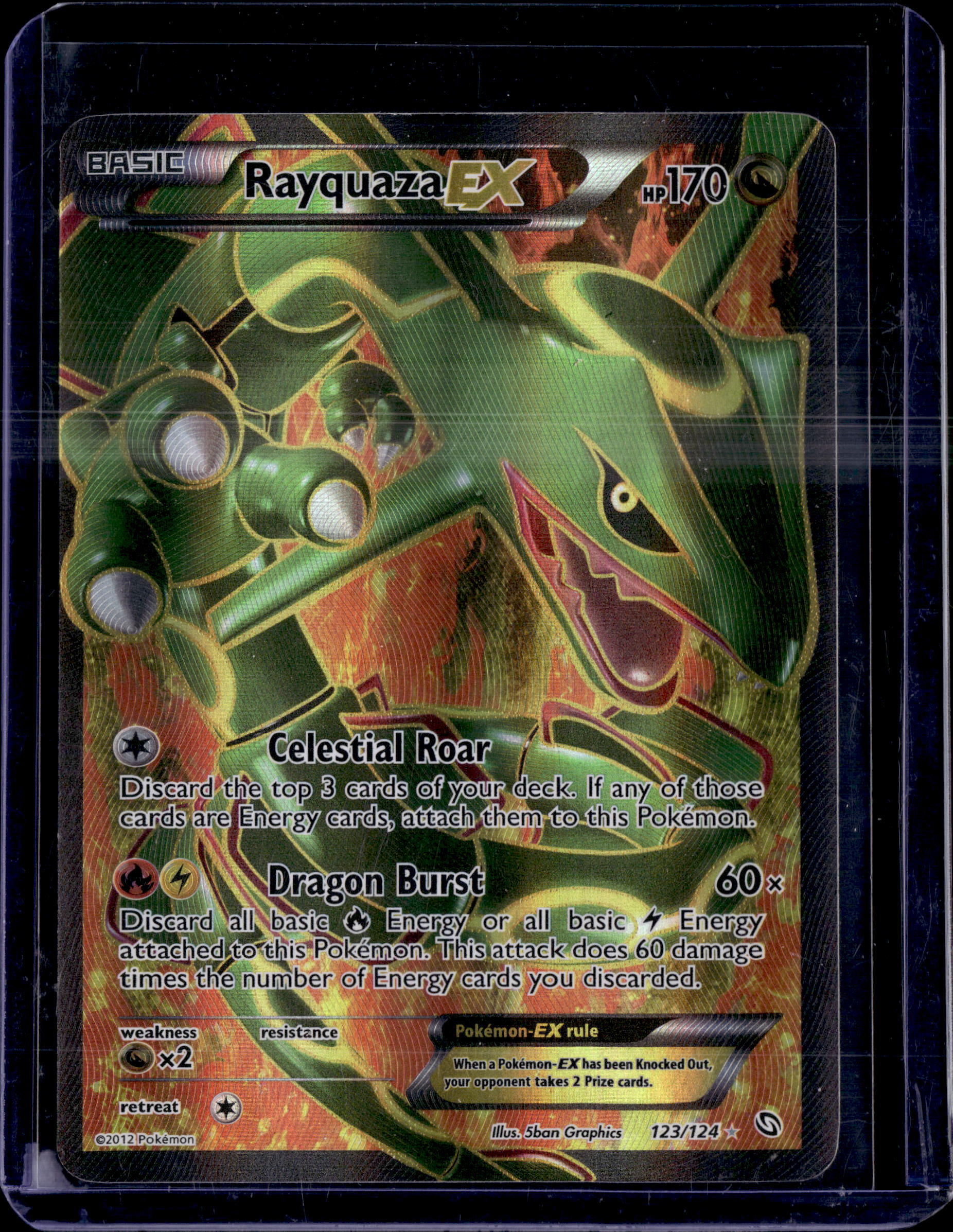 2012 Dragons Exalted Rayquaza EX Full Art