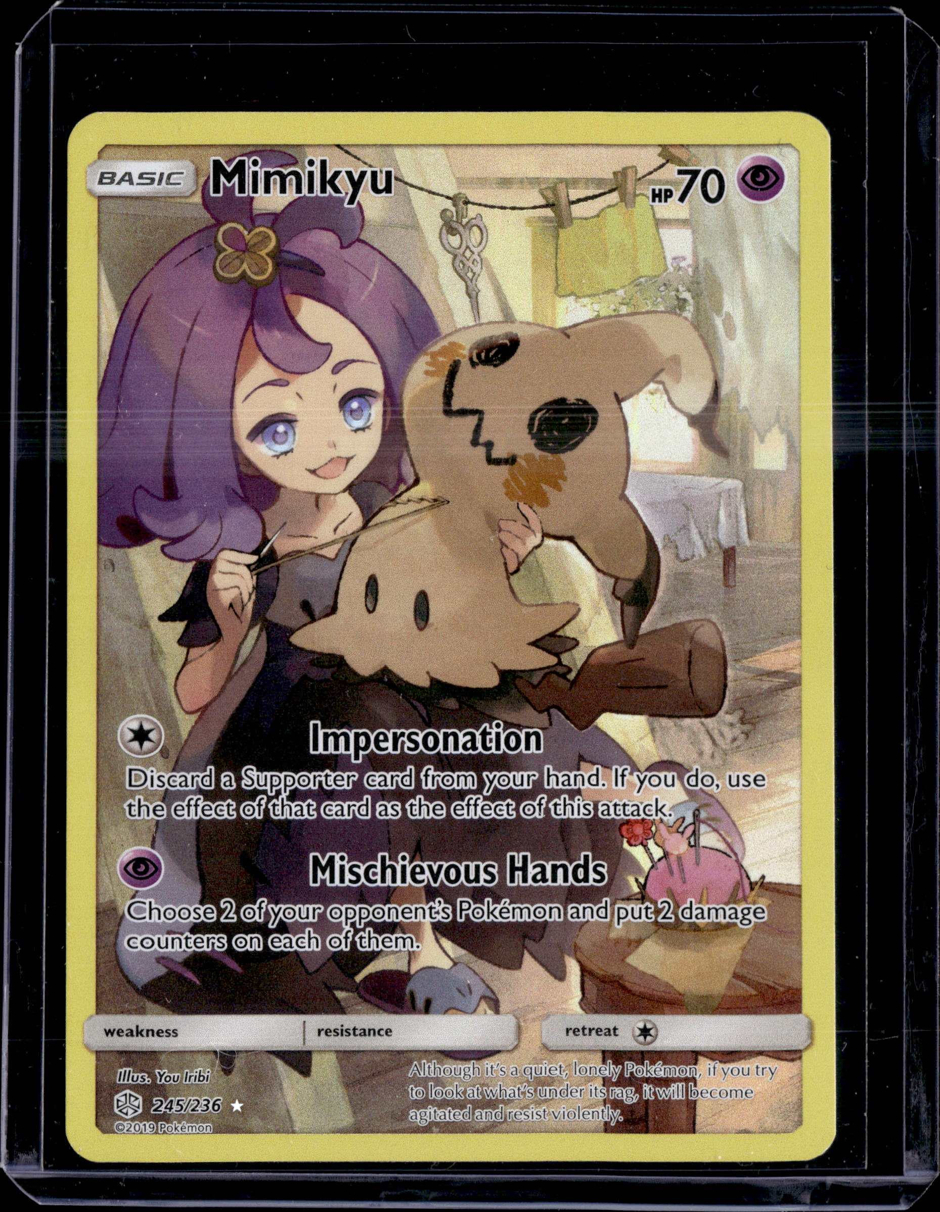 2019 Cosmic Eclipse Mimikyu Secret Rare