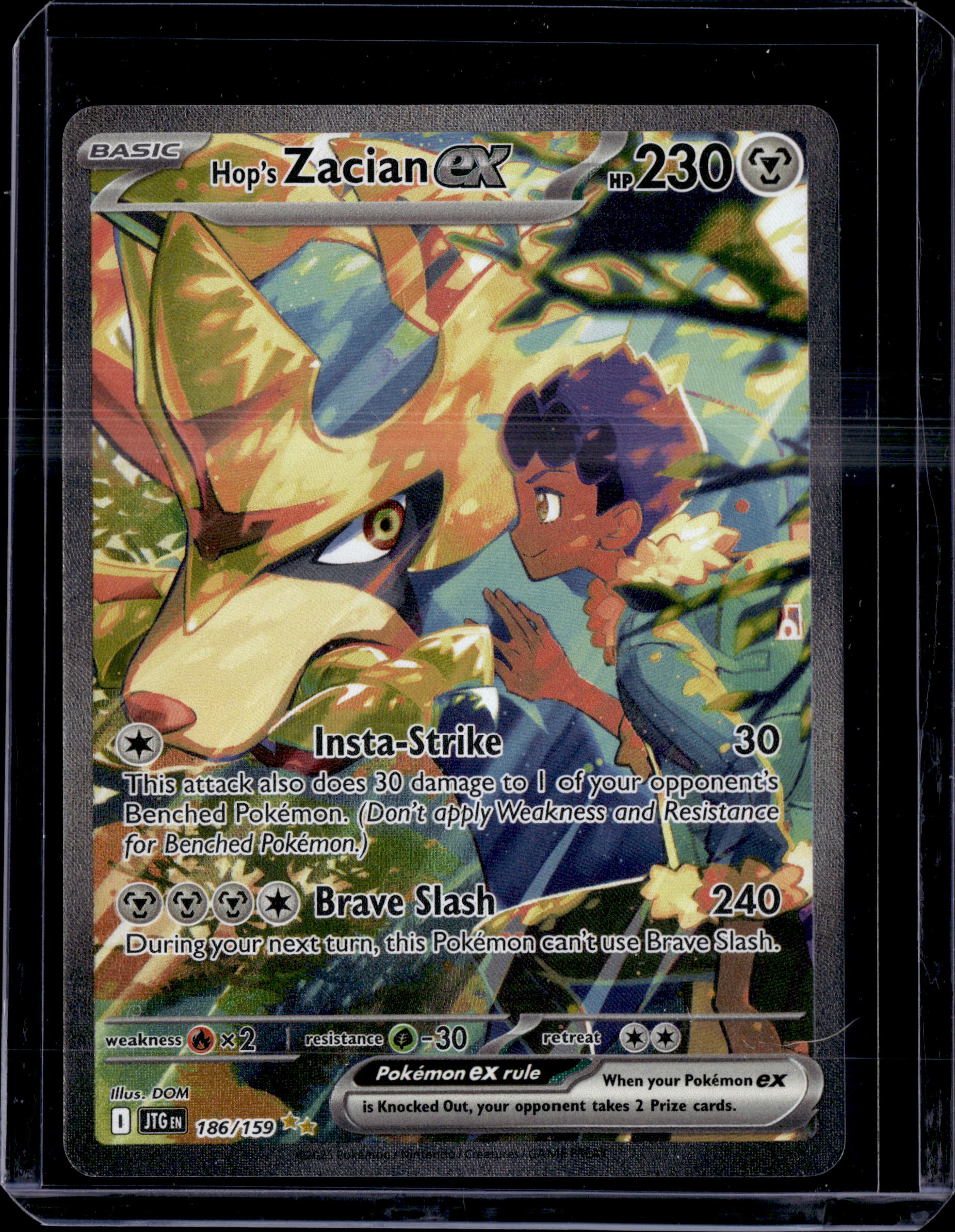 2025 Journey Together Hop's Zacian ex Special Illustration Rare