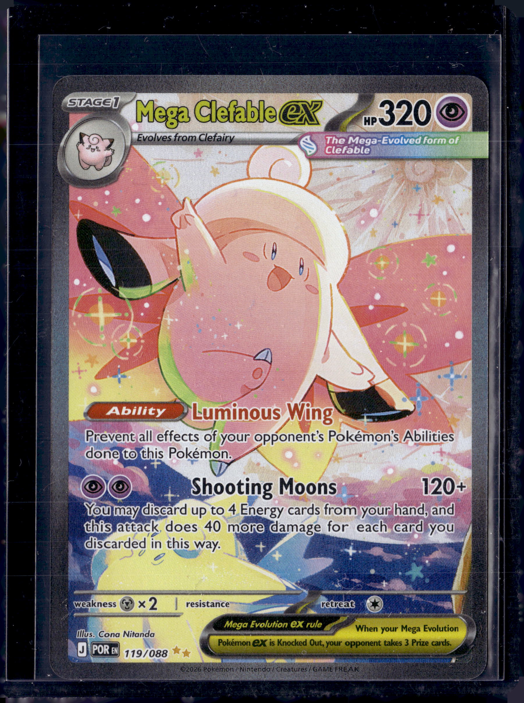2026 Perfect Order Mega Clefable ex SIR 119/088