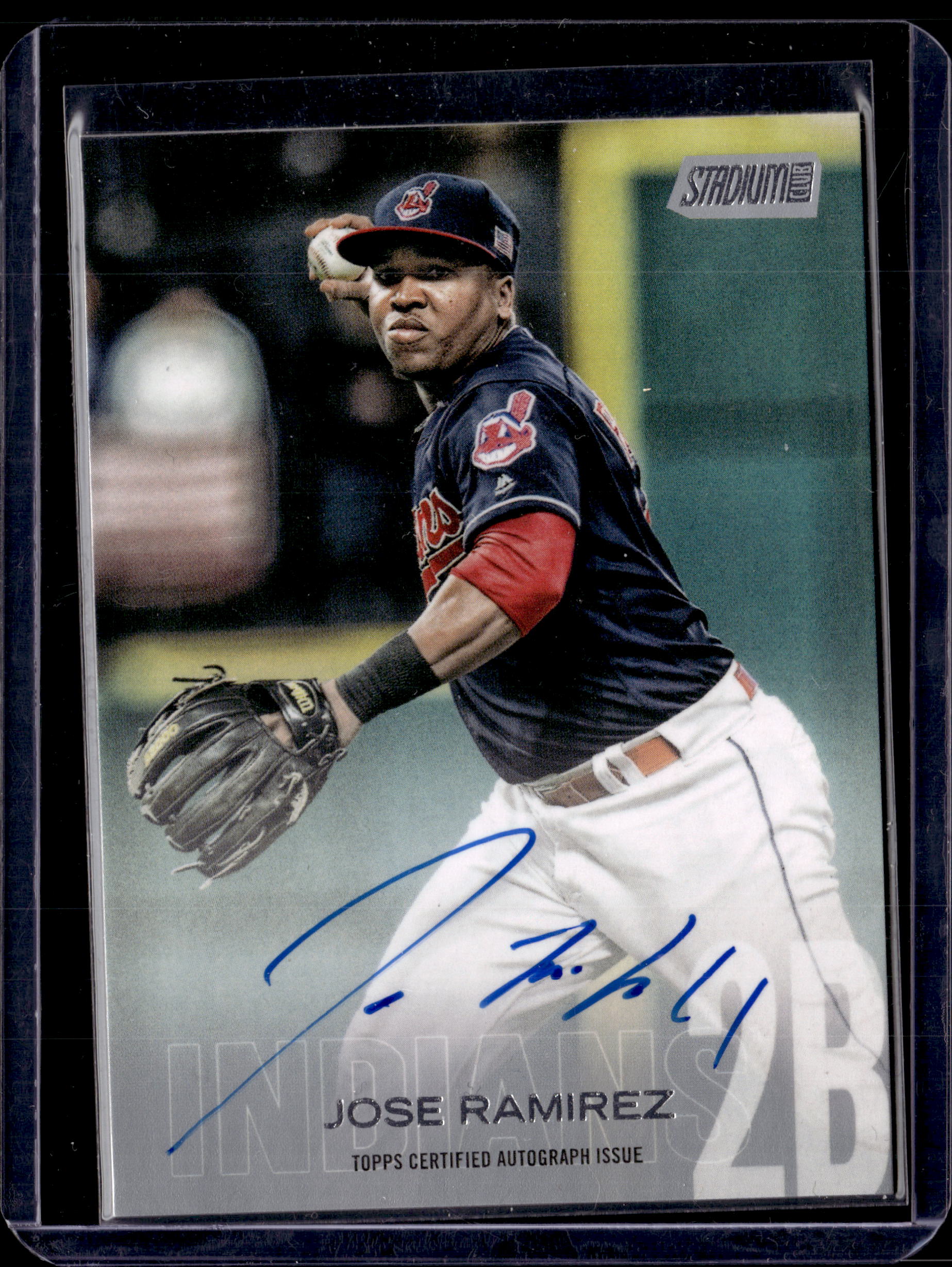 2018 Stadium Club Auto Jose Ramirez