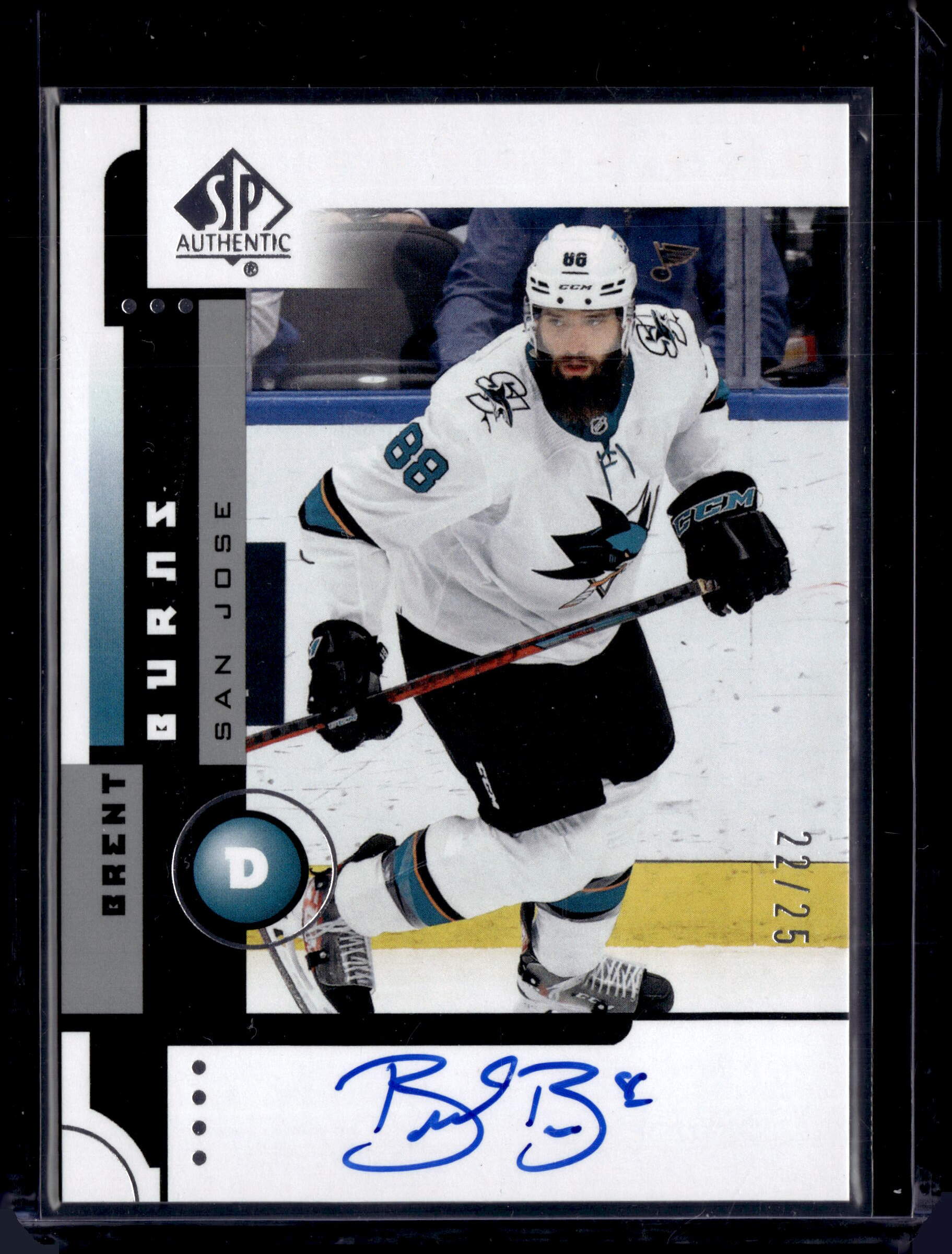 2021-22 SP Authentic Retro Brent Burns Auto /25