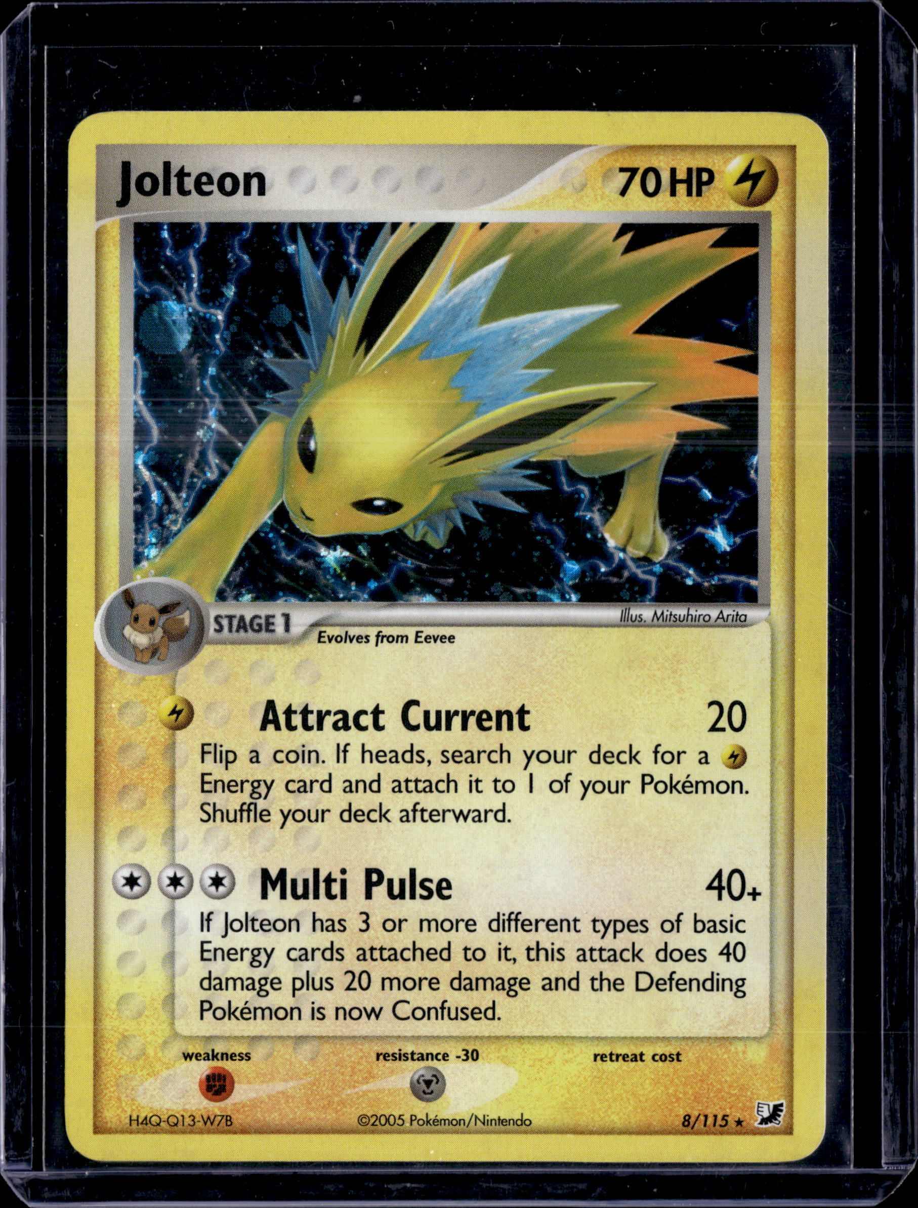 2005 EX Unseen Forces Jolteon Holo