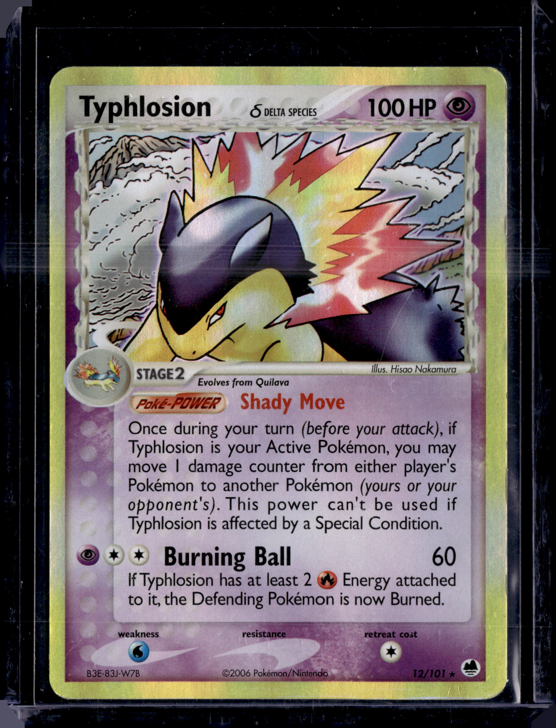 2006 EX Dragon Frontiers Typhlosion (Delta Species) Holo