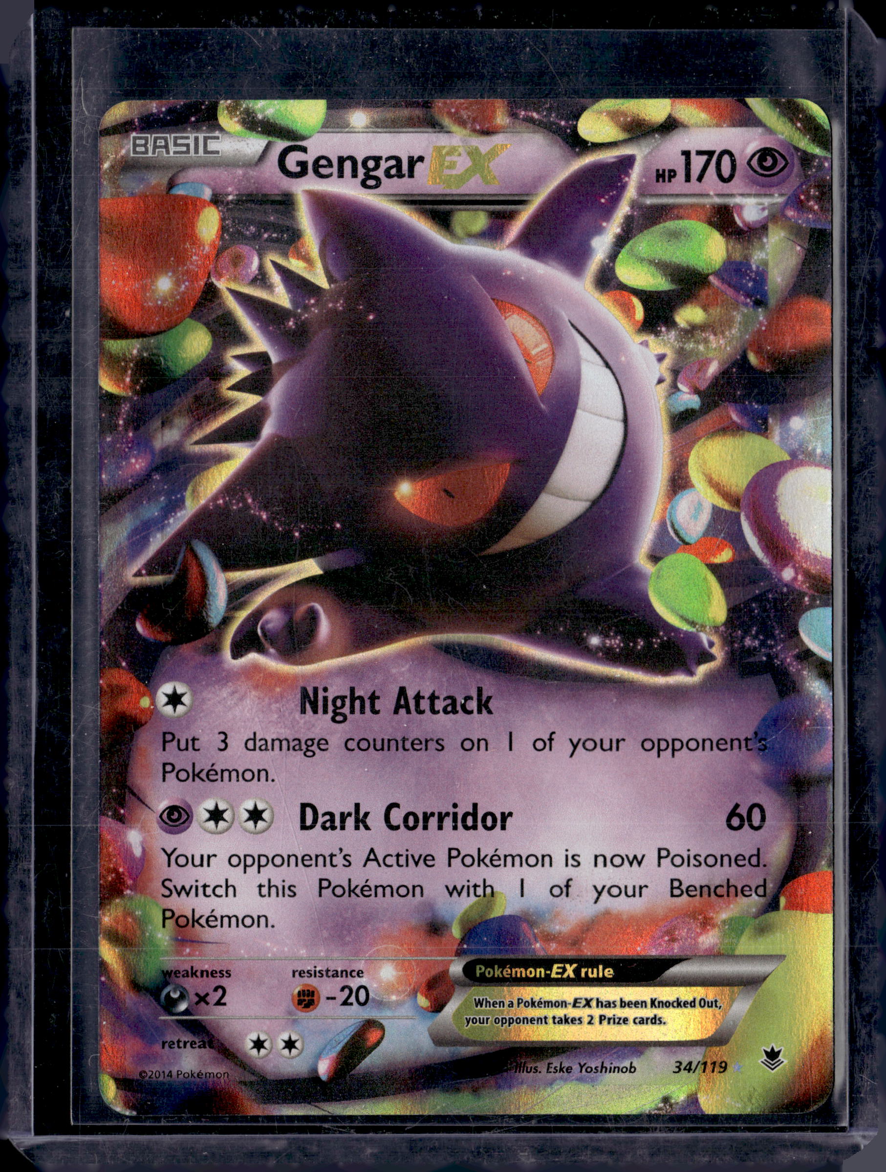 2014 Phantom Forces Gengar EX Ultra Rare