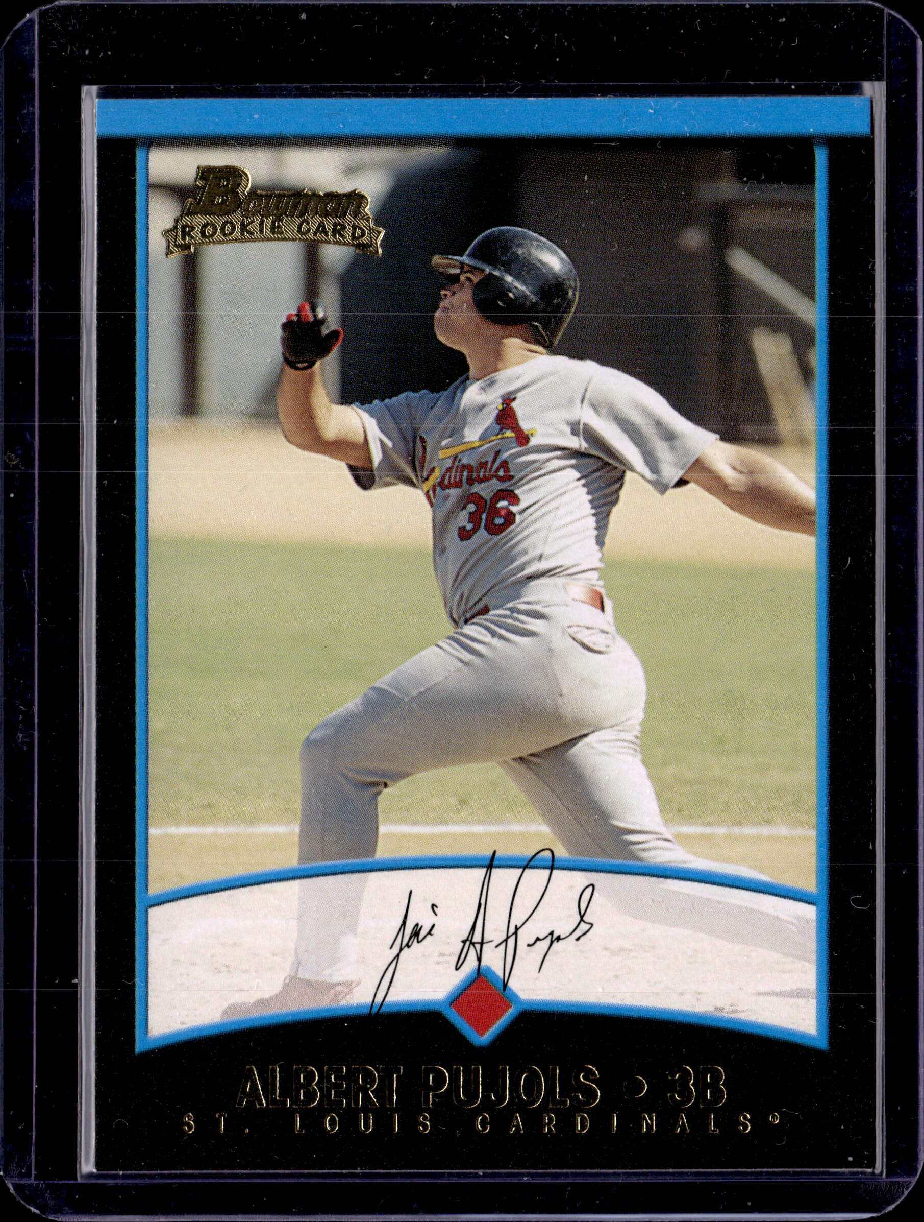 2001 Topps Bowman Rookie Card Albert Pujols