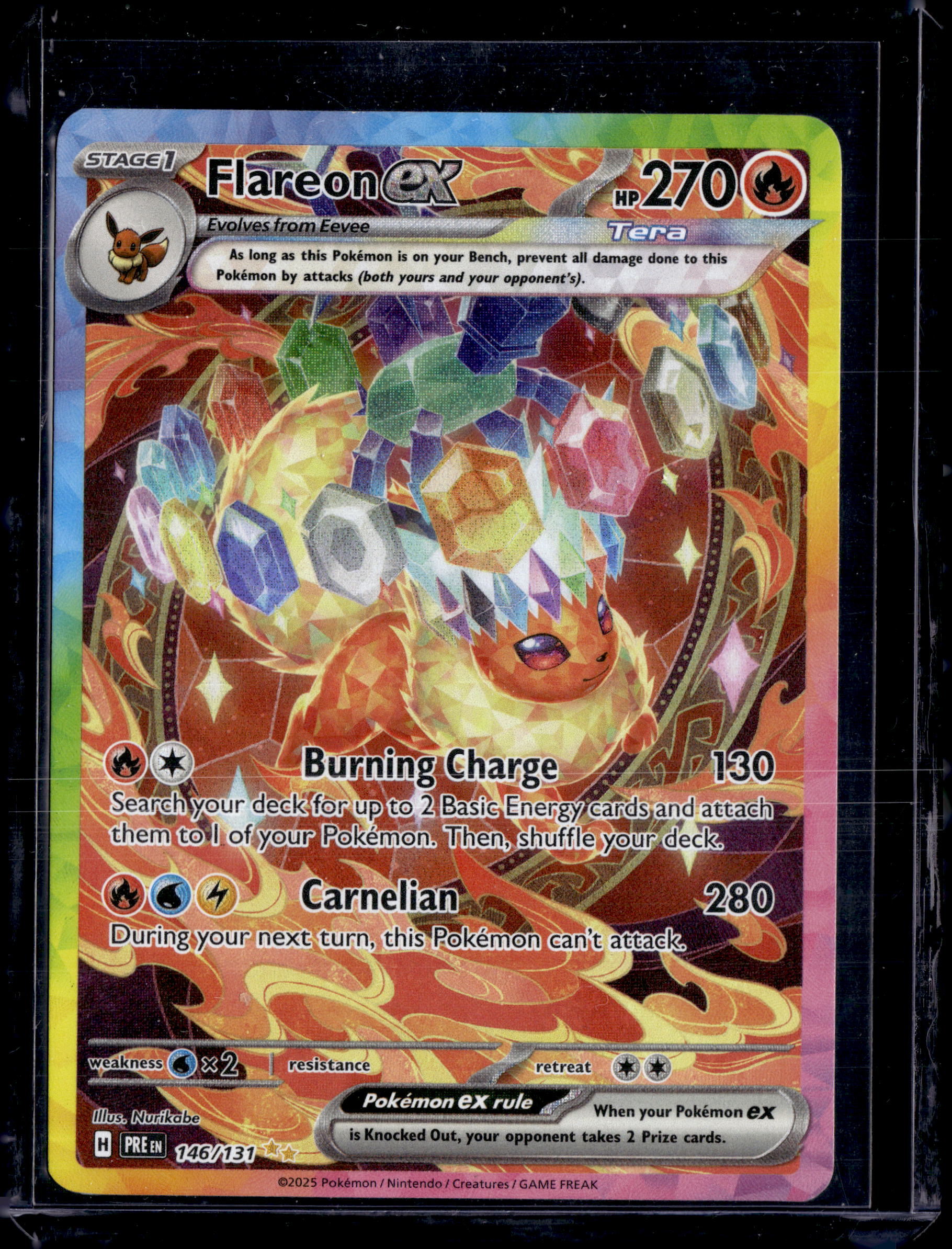 2025 Prismatic Evolutions Flareon ex SIR 146/131