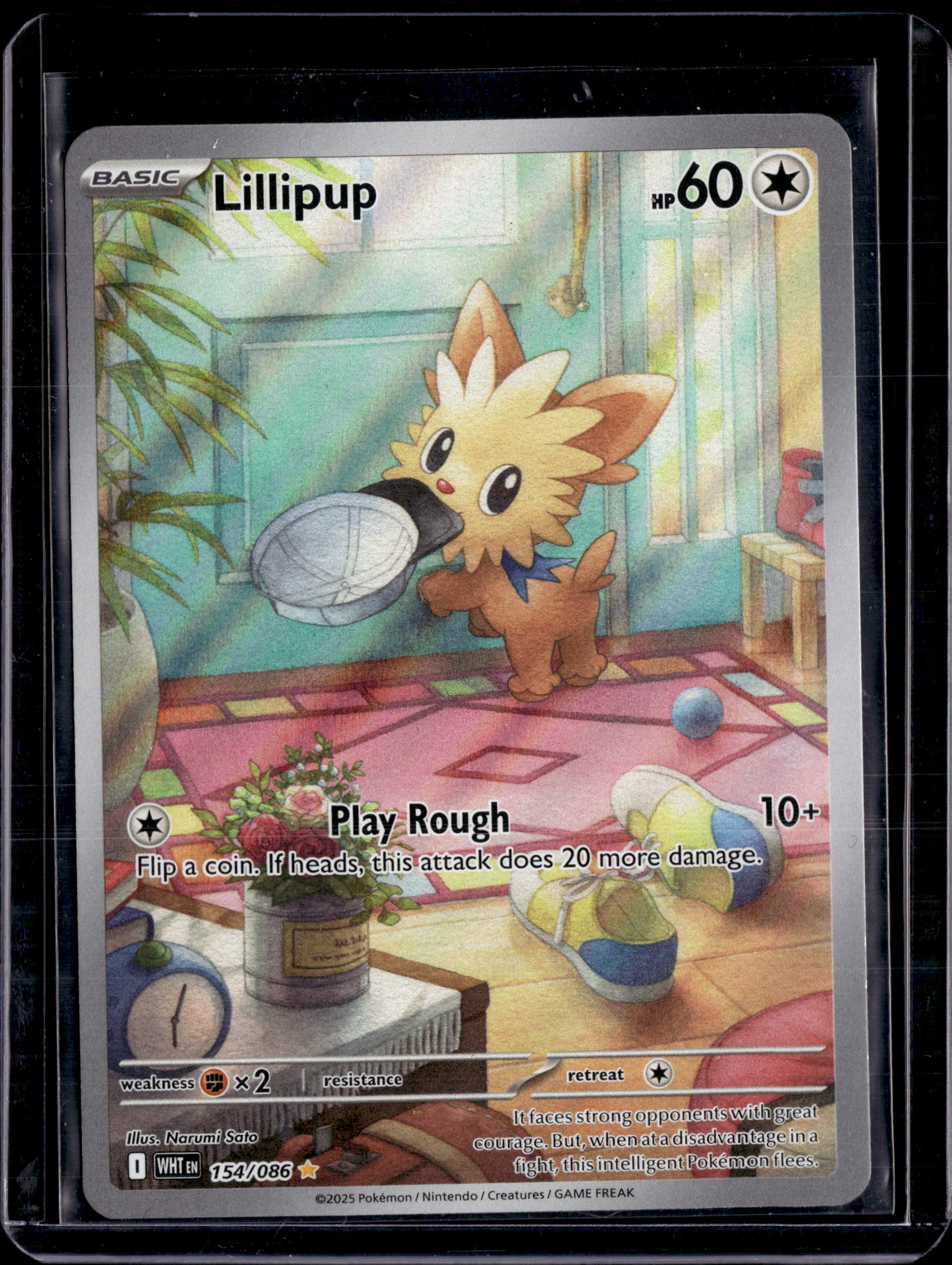 2025 Black Bolt Lillipup IR Holo 154/086