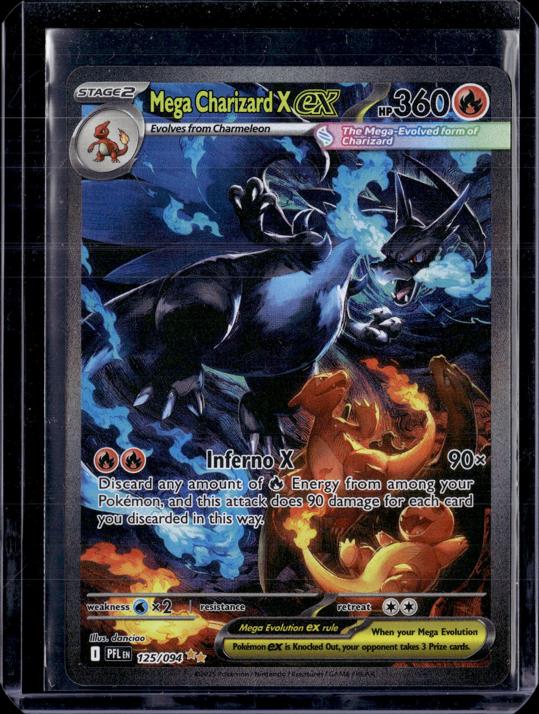 2025 Phantasmal Flames Mega Charizard EX SIR Holo 125/094 (B)
