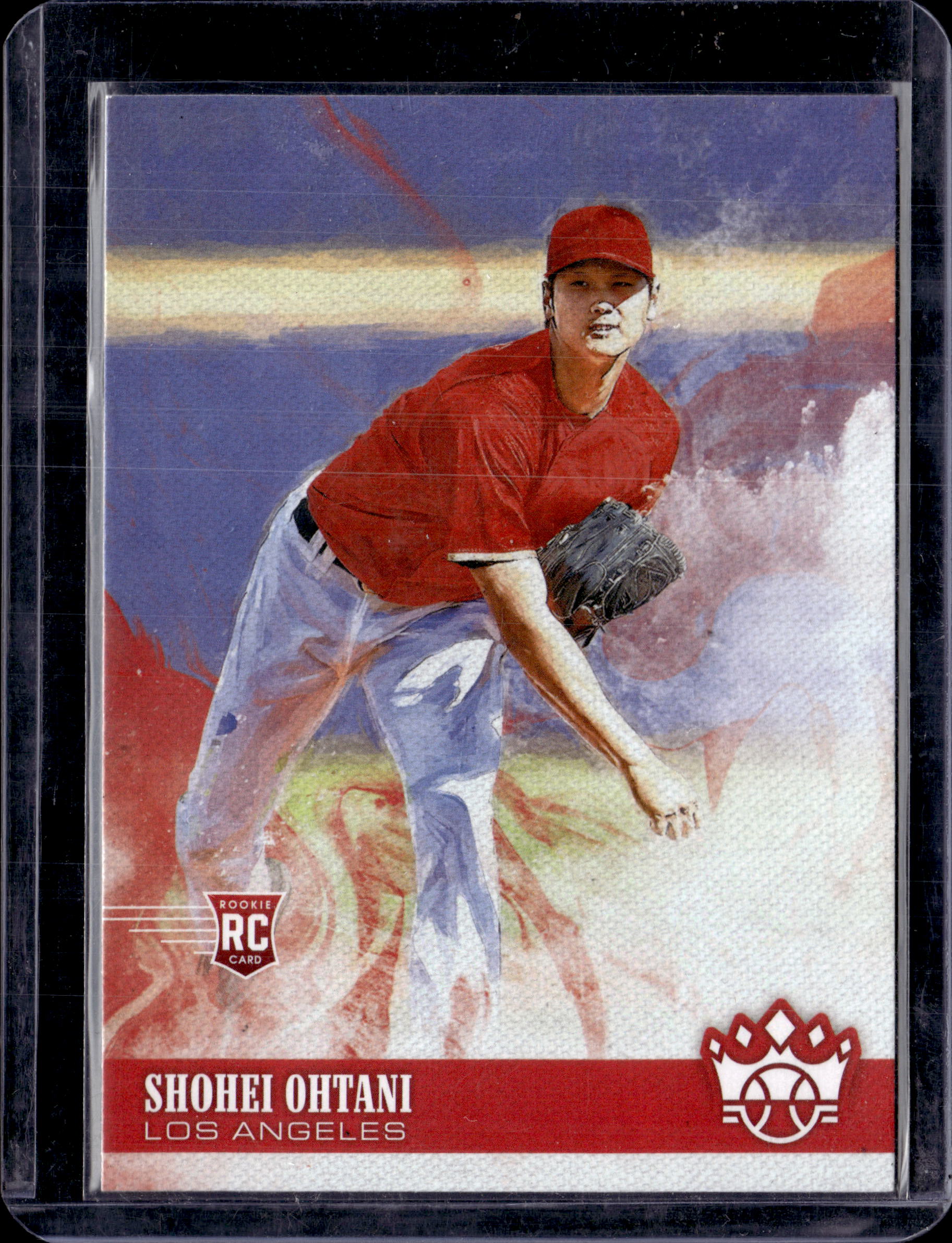 2018 Panini Diamond Kings Shohei Ohtani Rookie Pitching #73