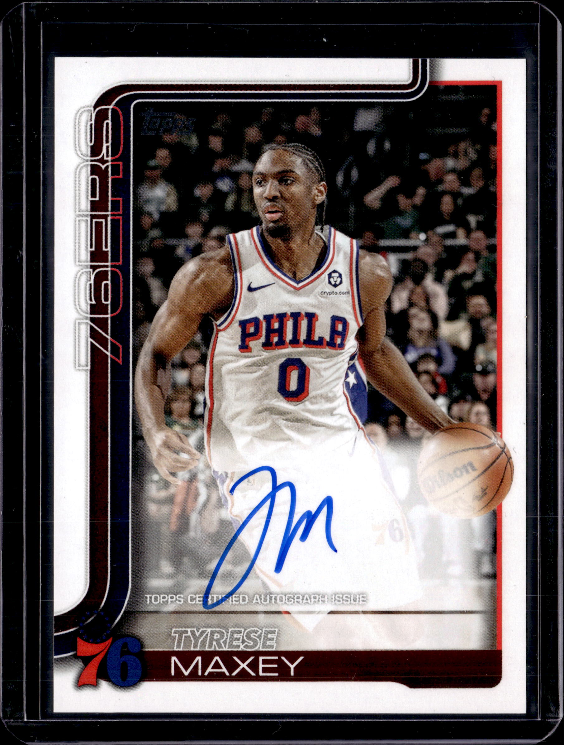 2025 Topps Flagship Tyrese Maxey Auto #TFRA-TM