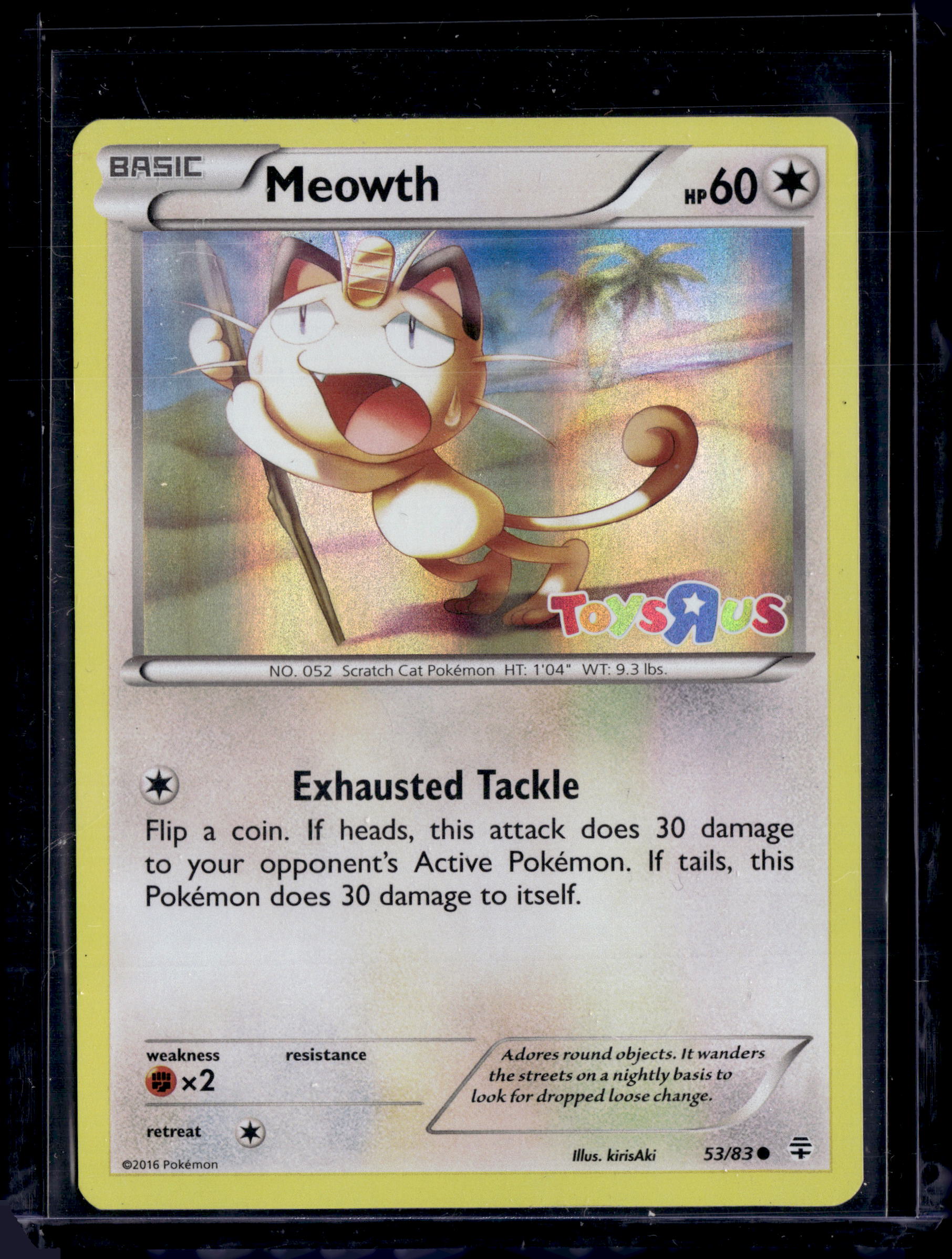Pokemon Meowth - 53/83 (Toys R Us Promo) Holo
