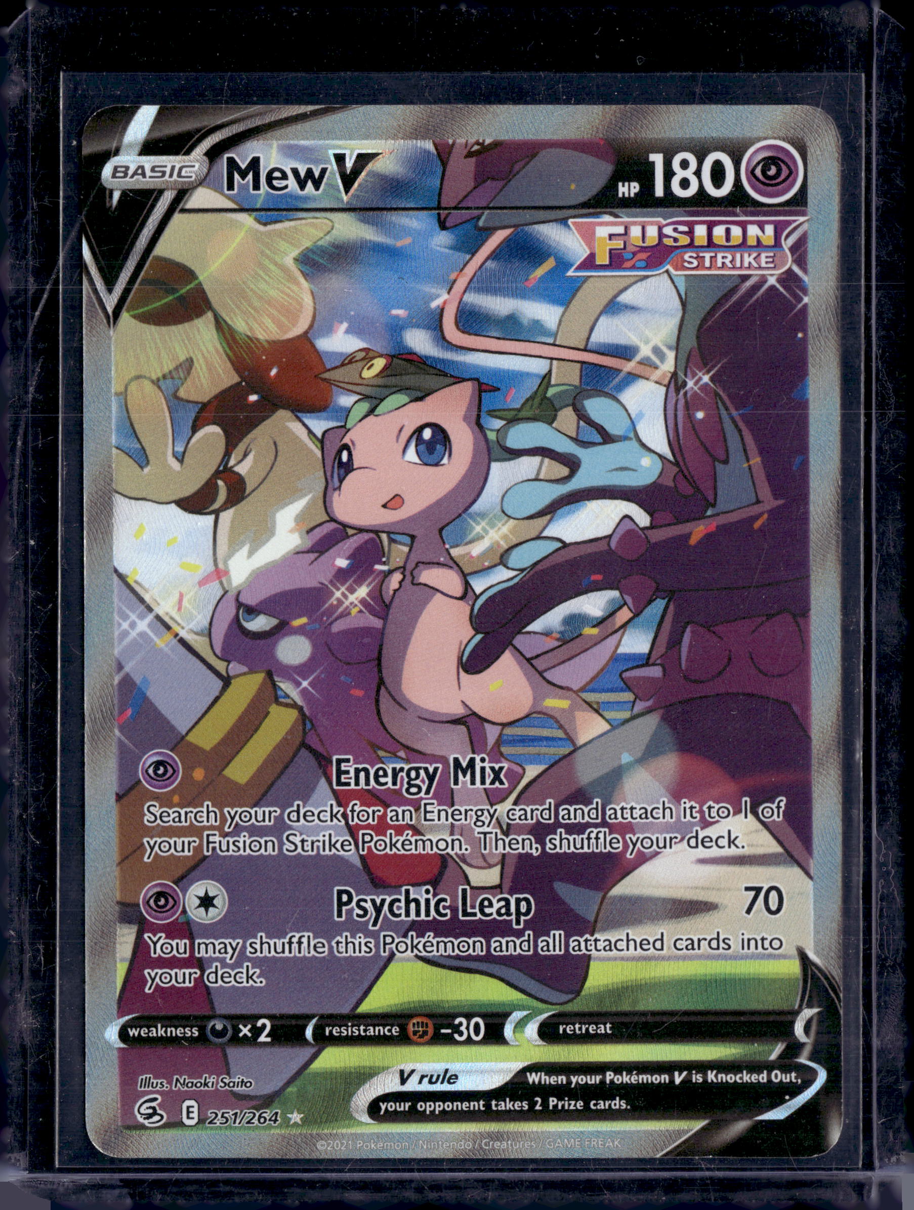 2021 Mew V 251/264 Alternate Art Fusion Strike