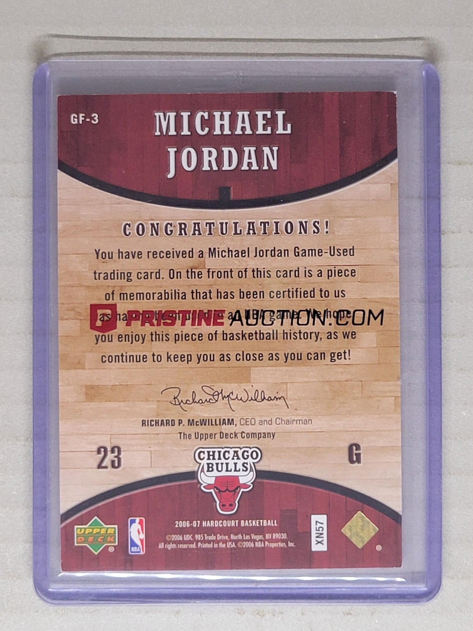 2006-07 Upper Deck Hardcourt - Game Floor Michael Jordan #GF-3