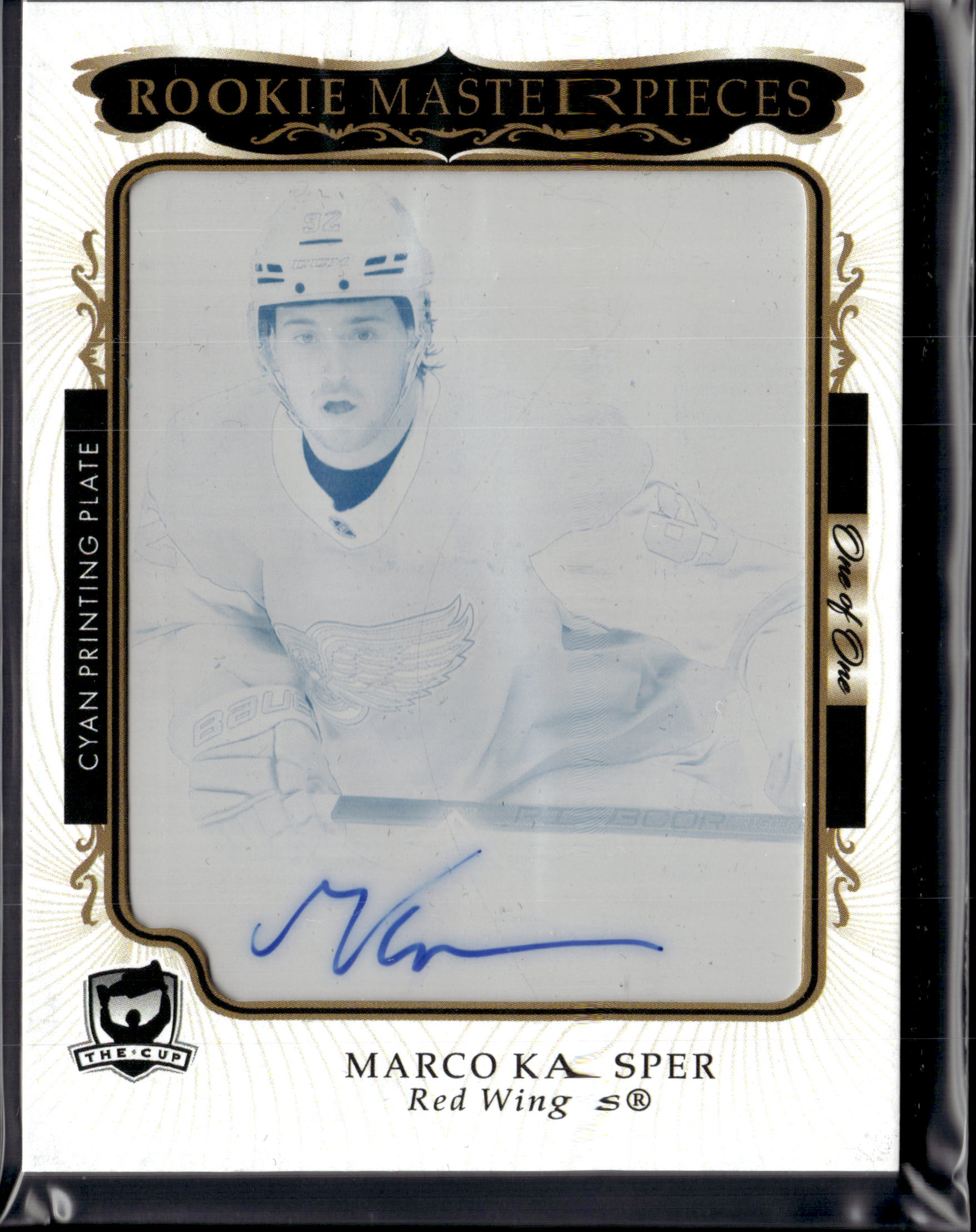 2023-24 The Cup Rookie Masterpieces 1/1 Printing Plate Marco Kasper