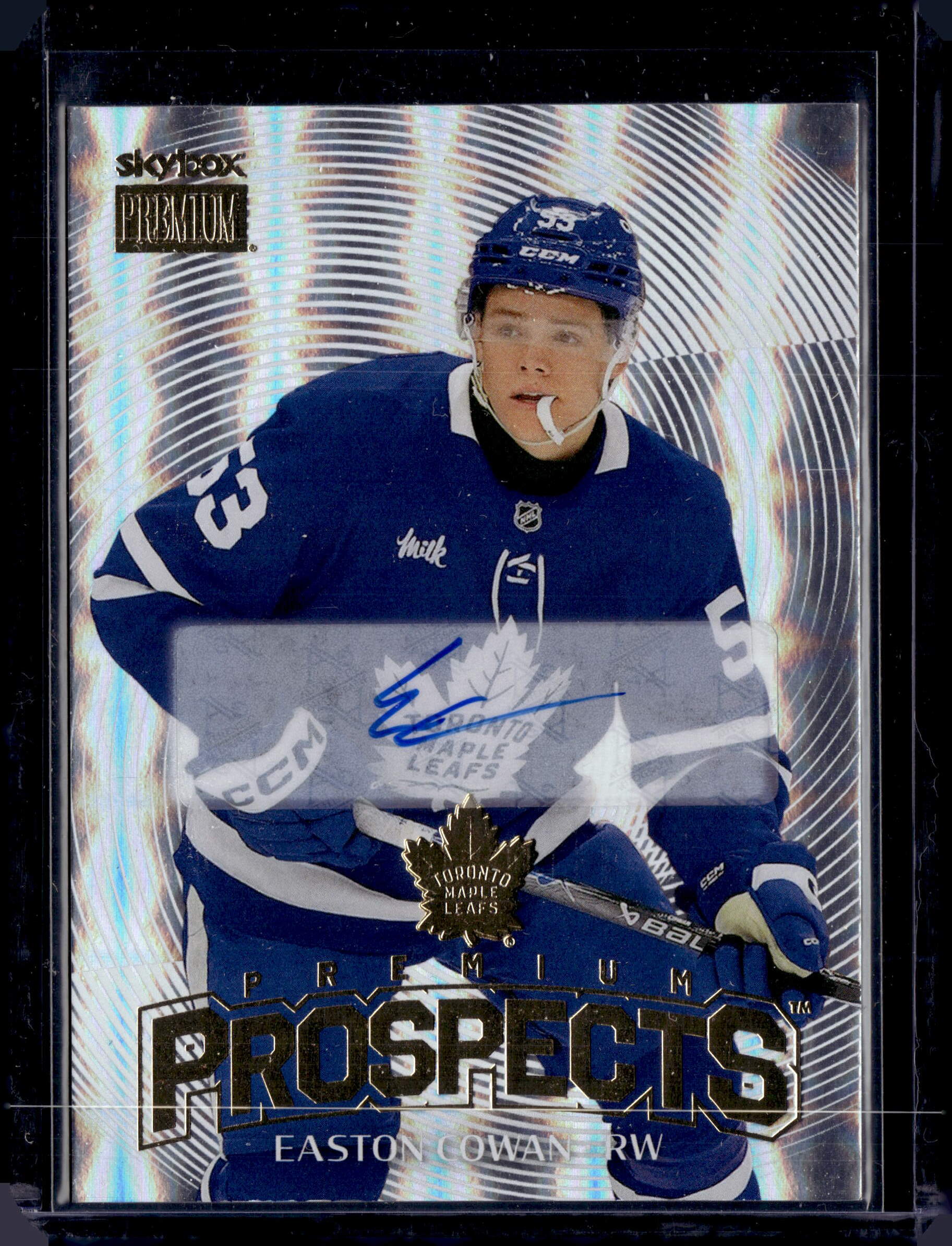 2025-26 Metal Universe Skybox Prospects Auto Easton Cowan #PP-27