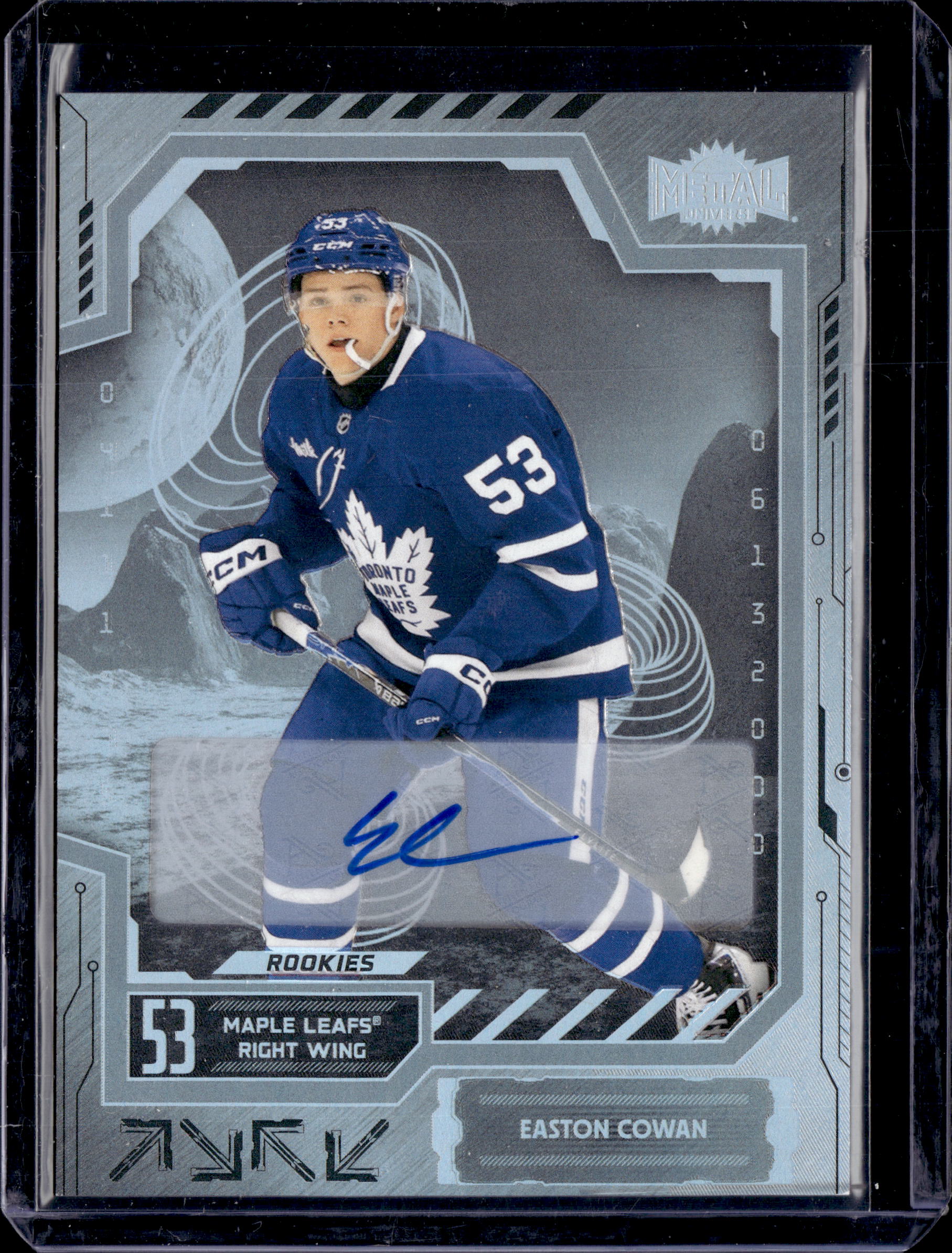 2025-26 Metal Universe Rookie Autograph Easton Cowan #134