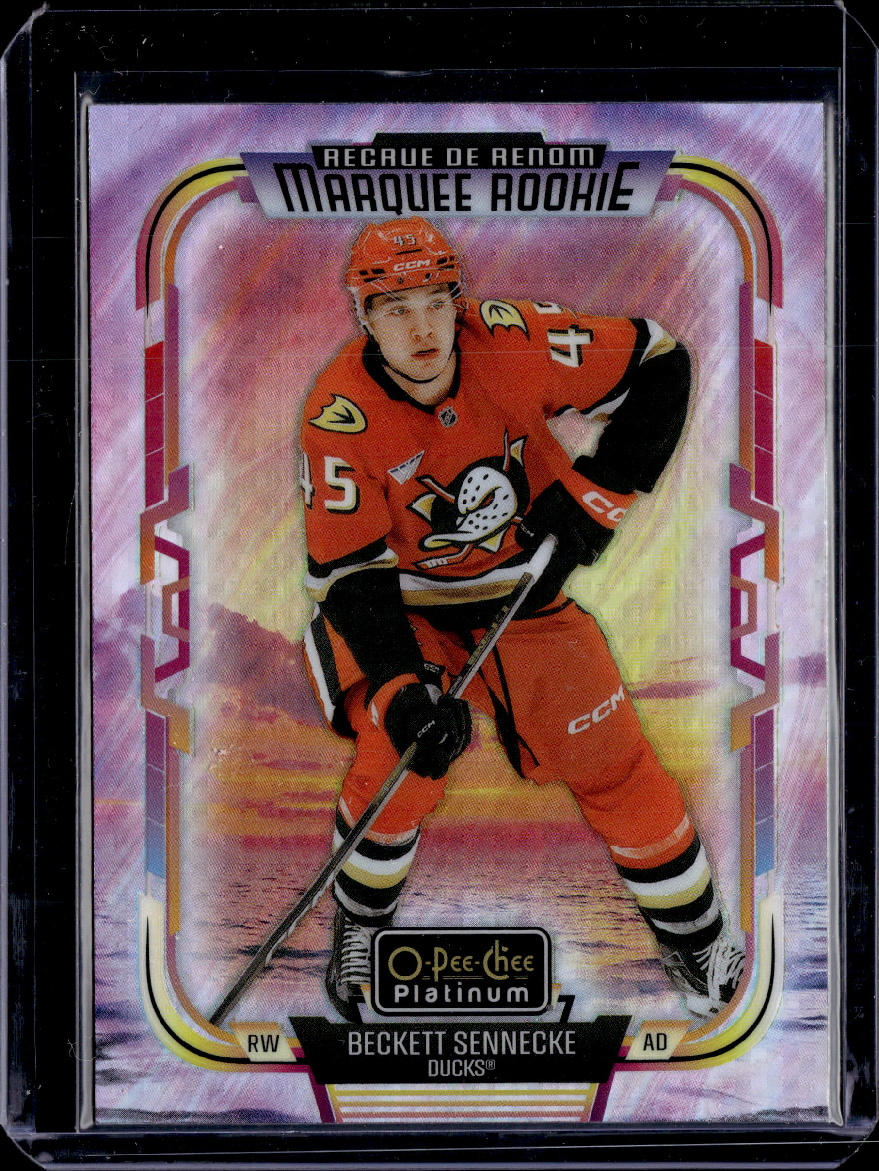 2025-26 O-Pee-Chee Platinum Sunset Marquee Rookie Beckett Sennecke #269