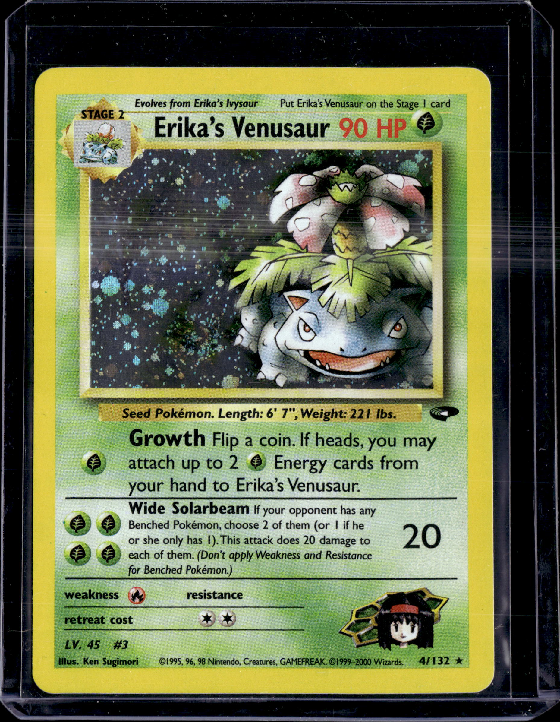 2000 Gym Challenge Erika's Venusaur Holo Rare (c)