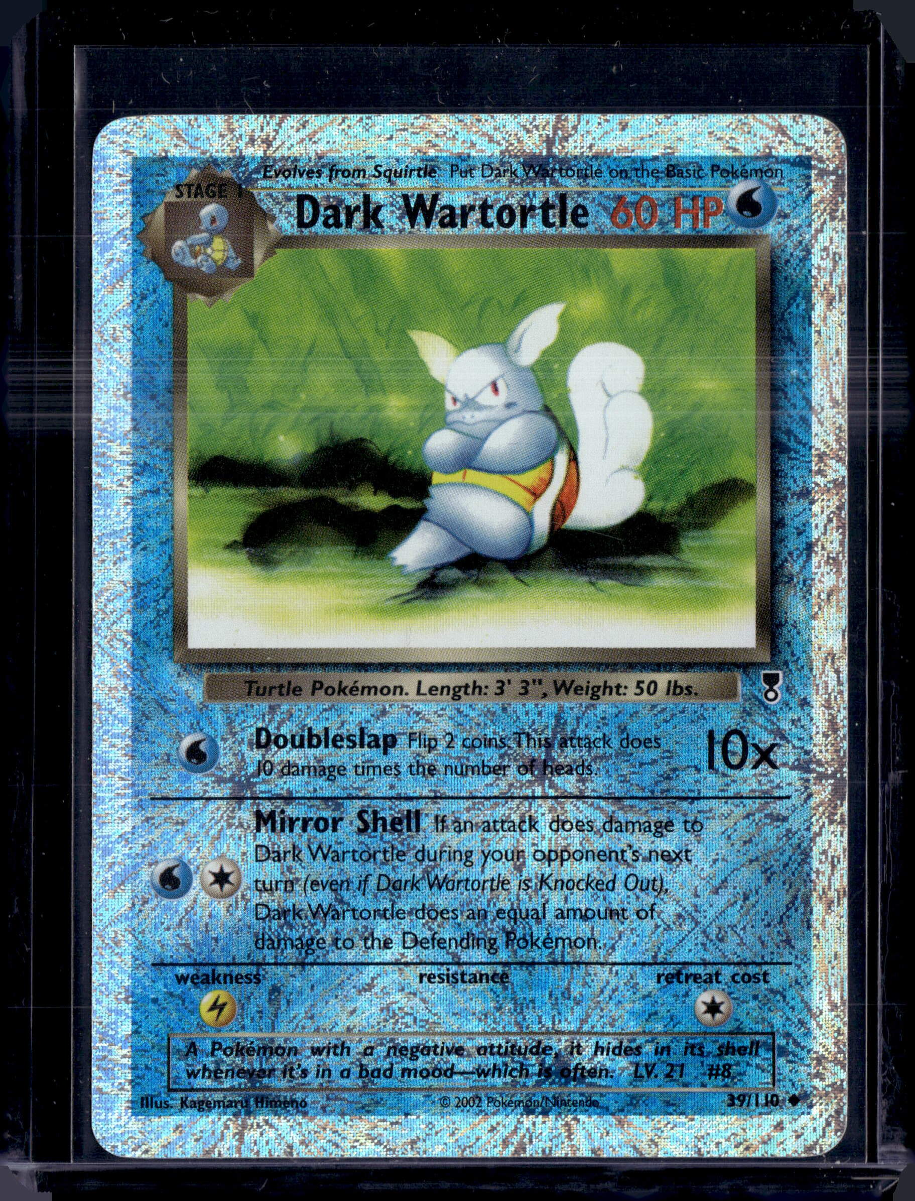 2002 Legendary Collection Dark Wartortle Reverse Holo Uncommon