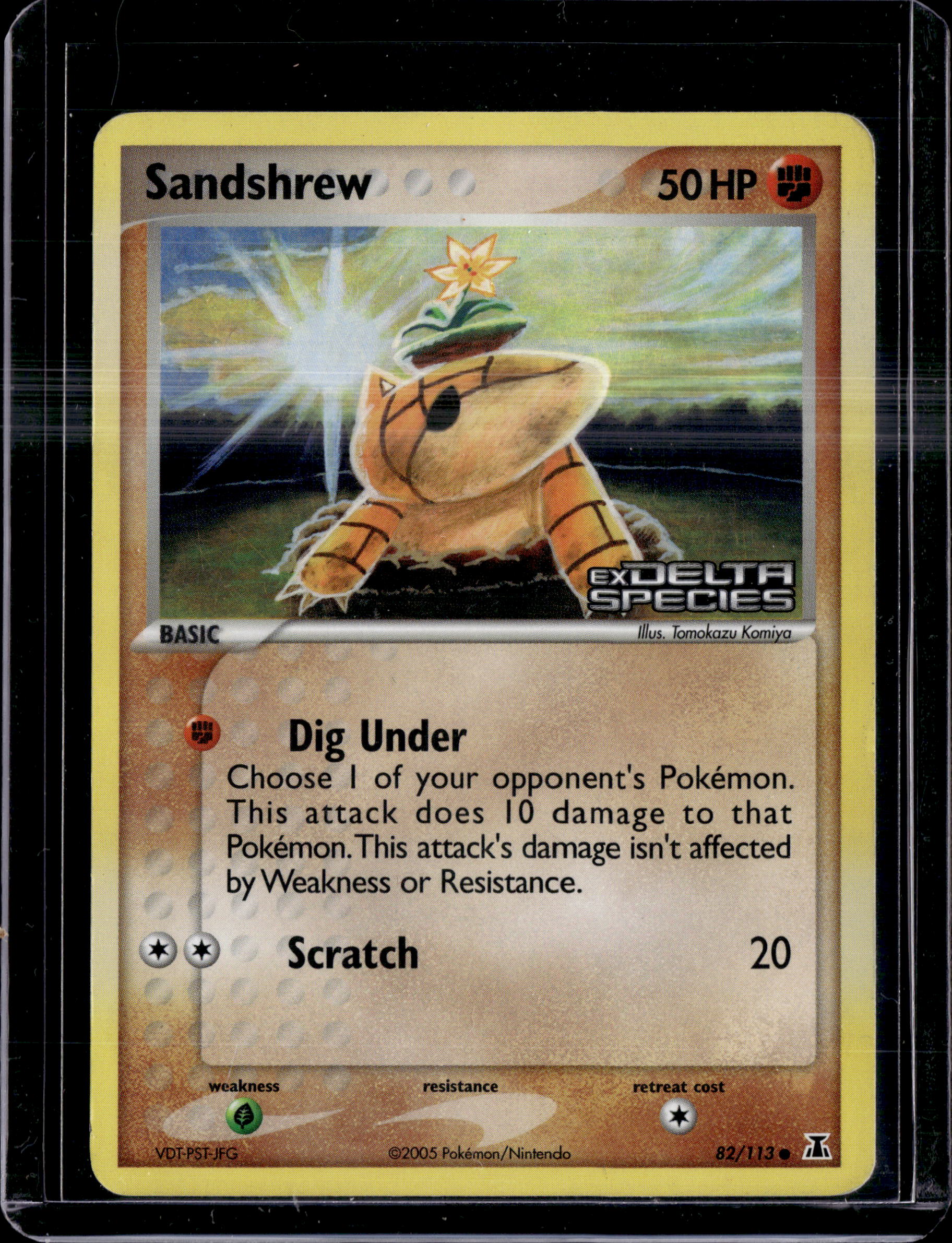 2005 EX Delta Species Sandshrew Reverse Holo (Stamped)