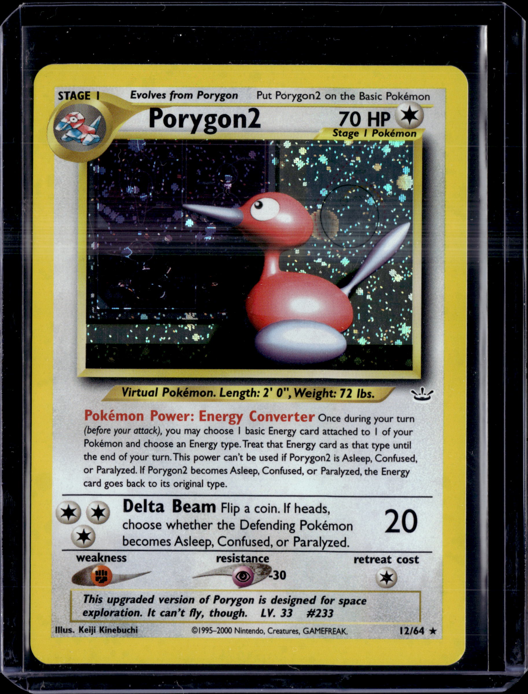 2001 Neo Revelation Porygon2 Holo Rare