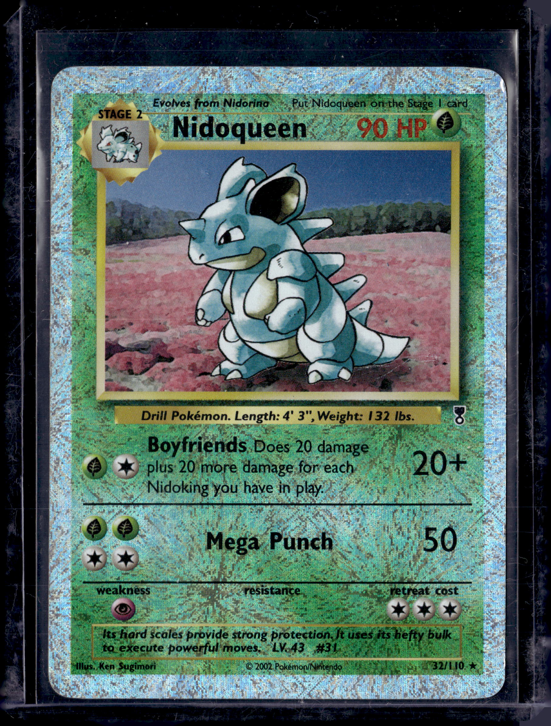 2002 Legendary Collection Nidoqueen Reverse Holo DMG