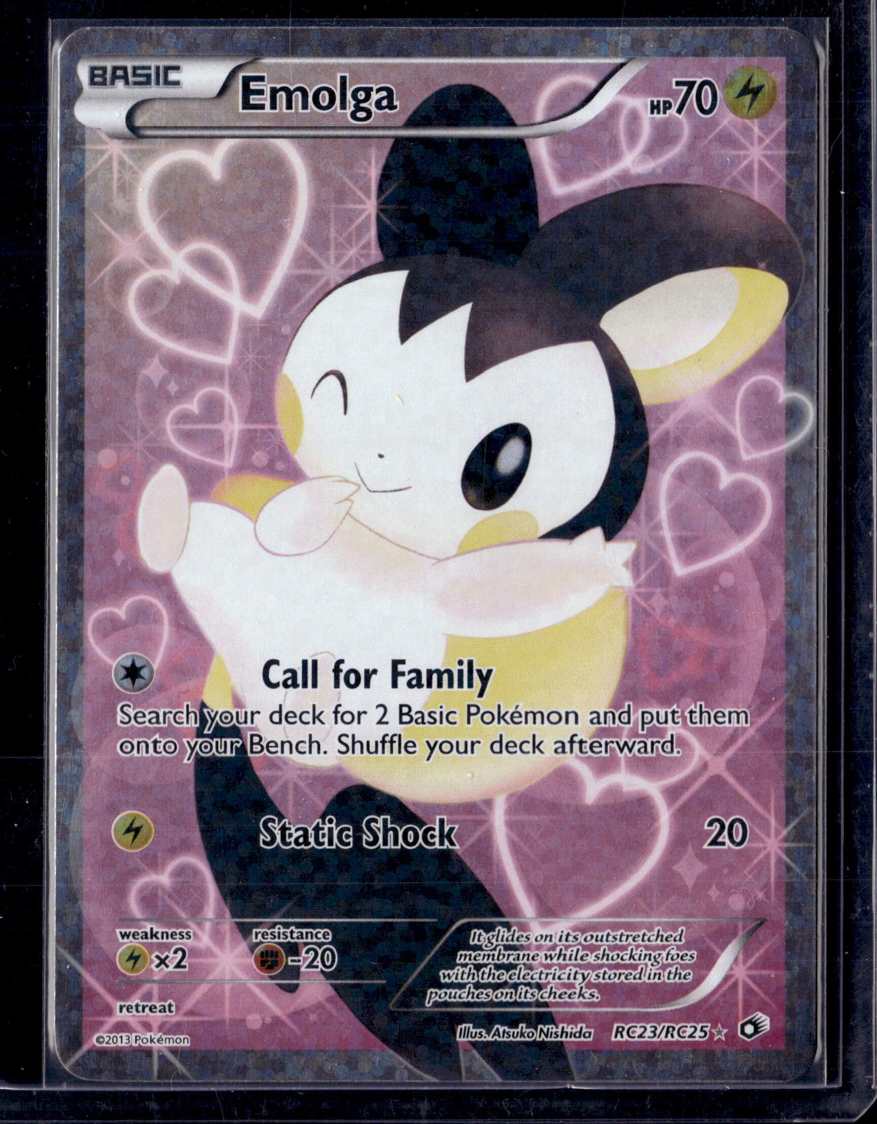 2013 Legendary Treasures Radiant Collection Emolga Ultra Rare RC23/RC25