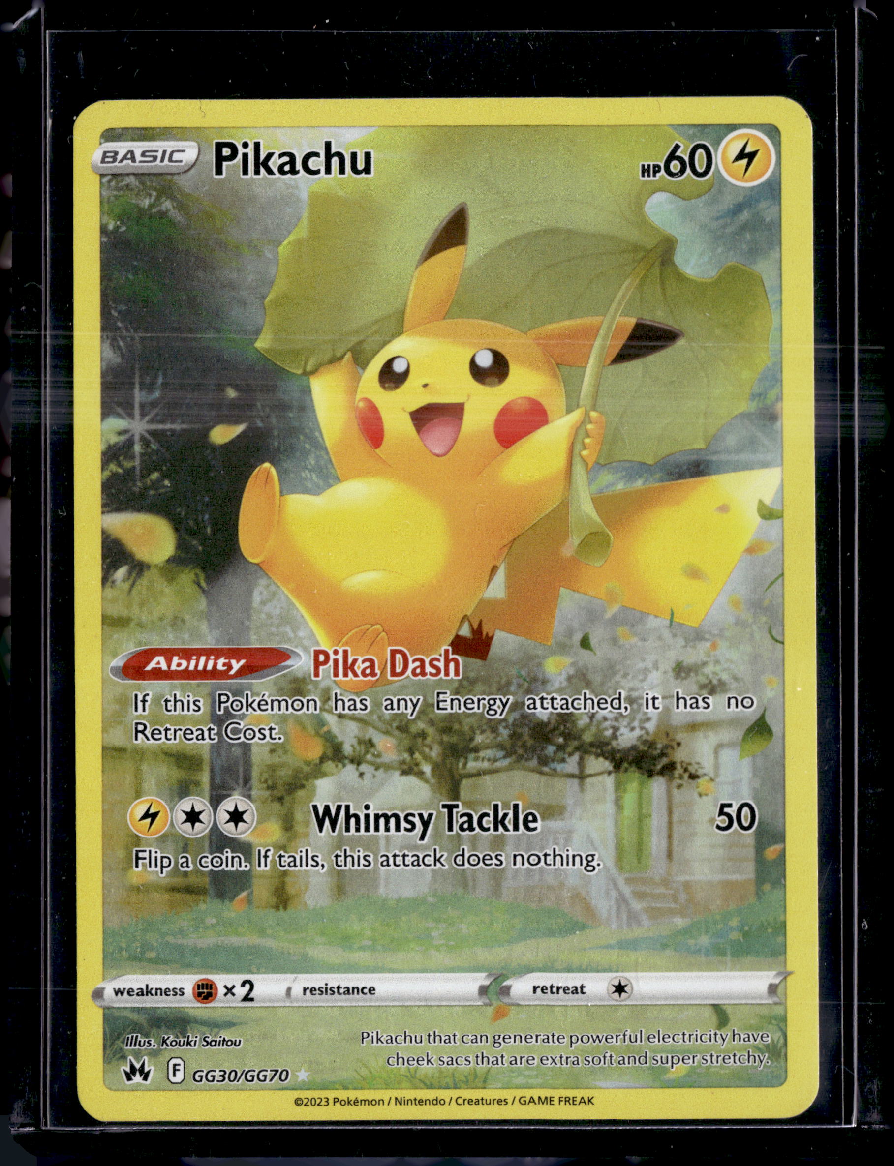 2023 Crown Zenith: Galarian Gallery Pikachu Holo Rare