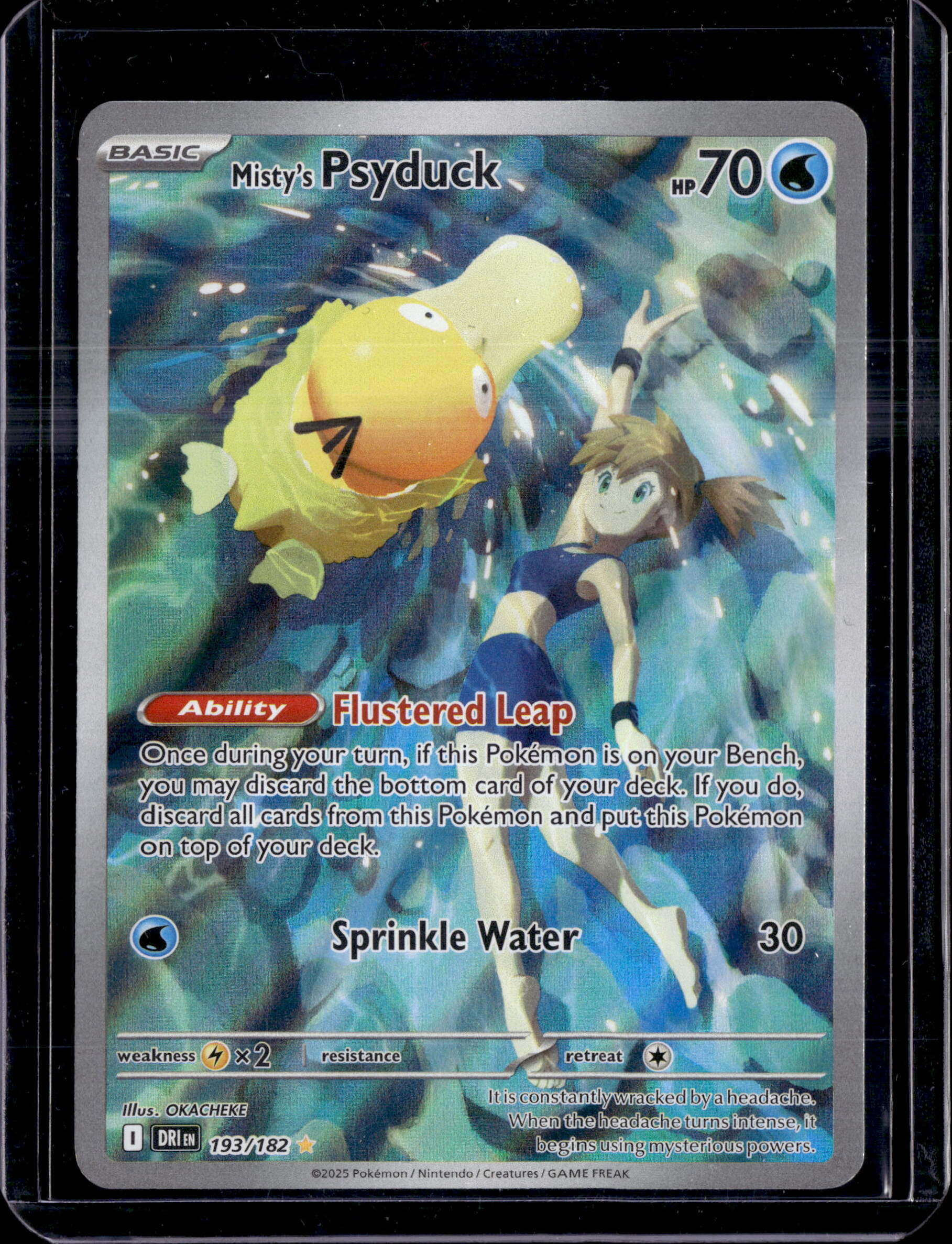 2025 Destined Rivals Misty's Psyduck Illustration Rare