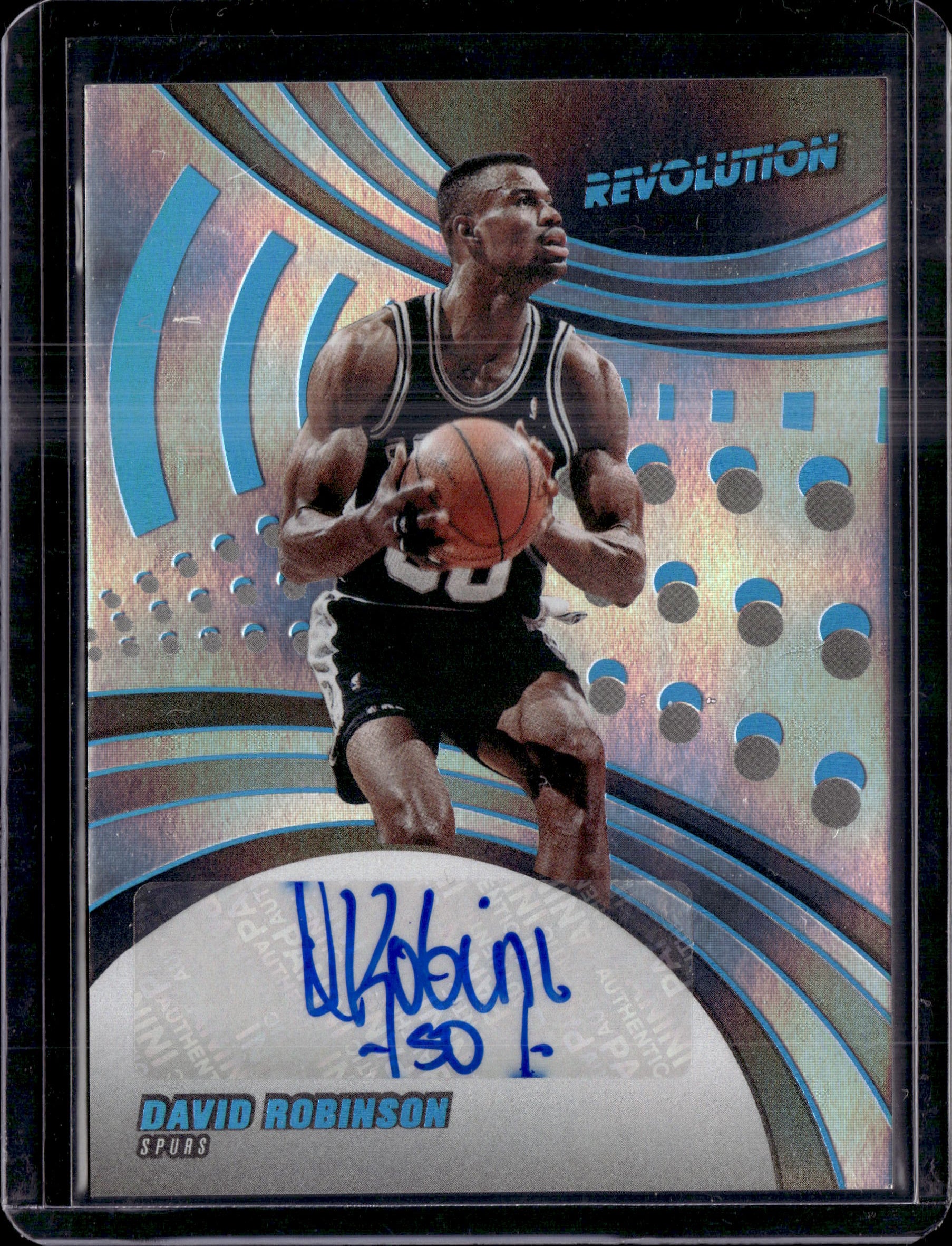 2020-21 Panini Revolution David Robinson Auto Infinite /25