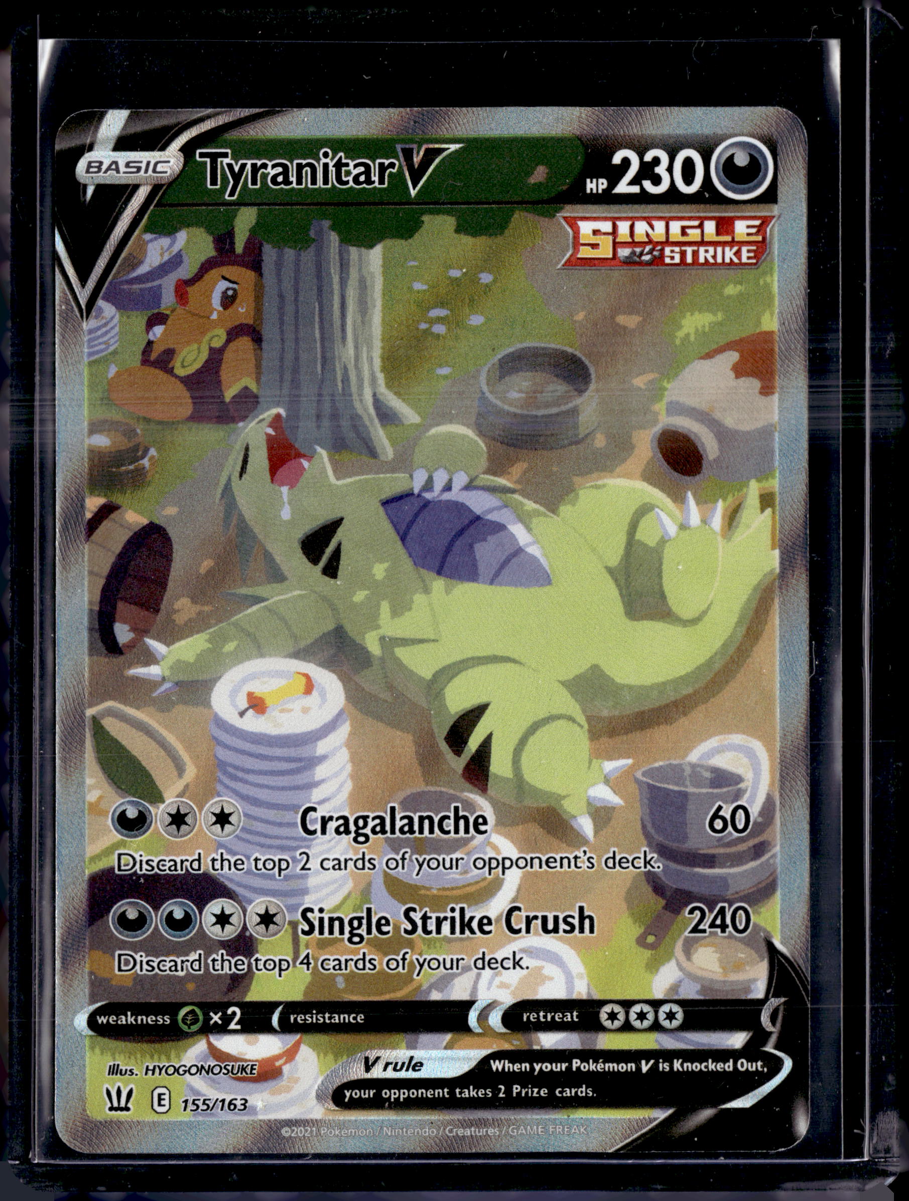 2021 Battle Styles Tyranitar V (Alternate Art) Ultra Rare