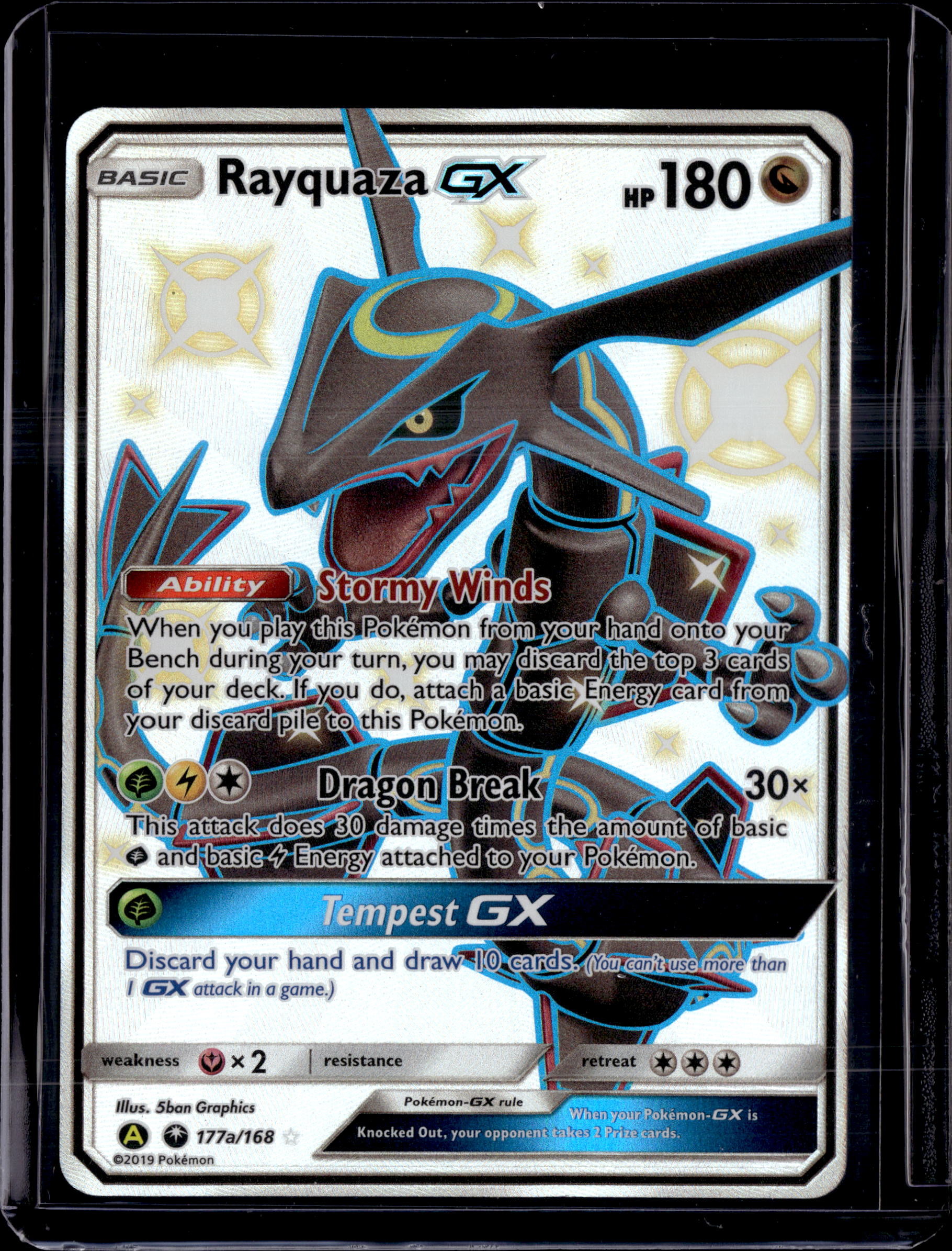 2019 Alternate Art Promos Rayquaza GX Holo 177a/168