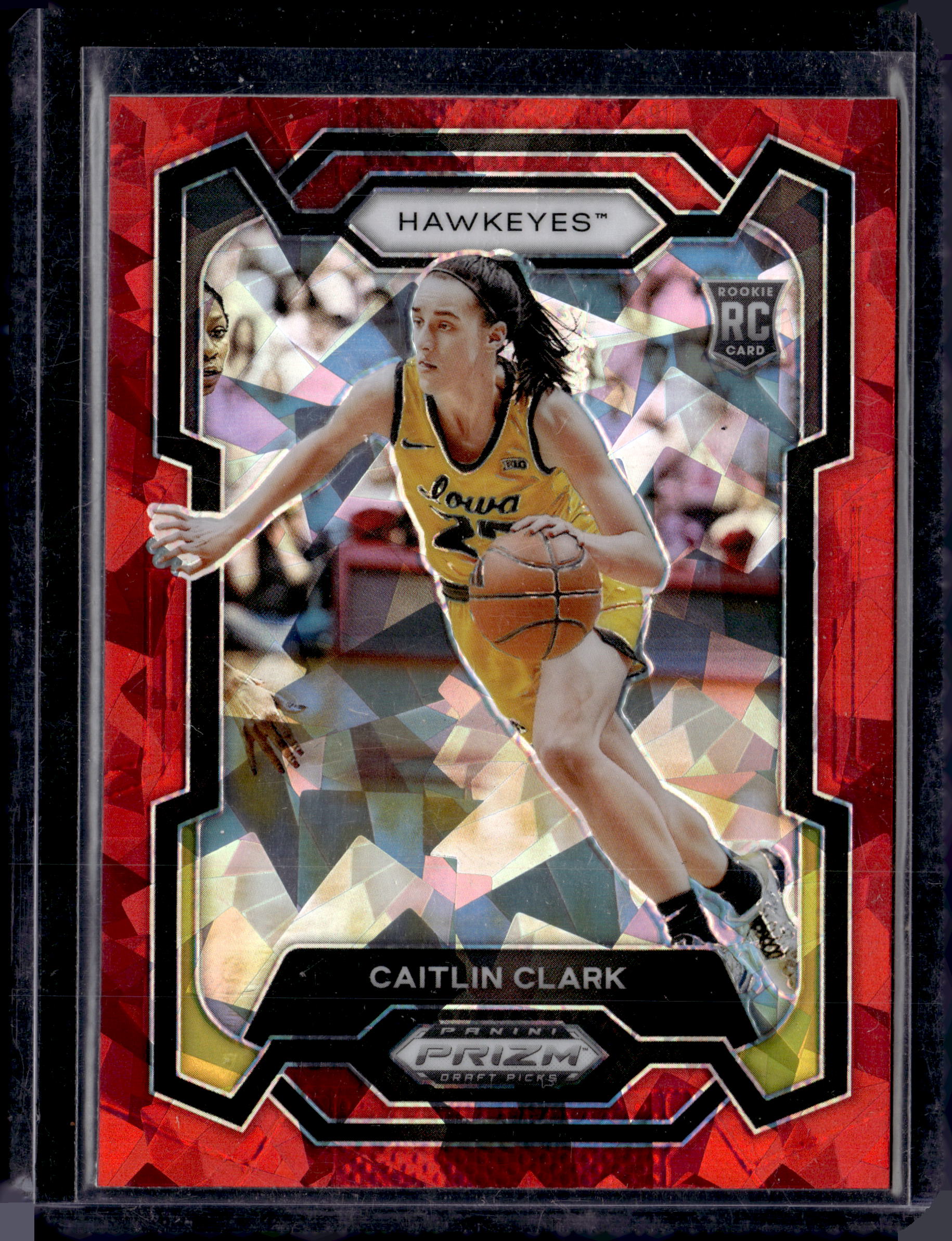 2024 Panini Prizm Draft Picks Caitlin Clark Red Prizm Rookie