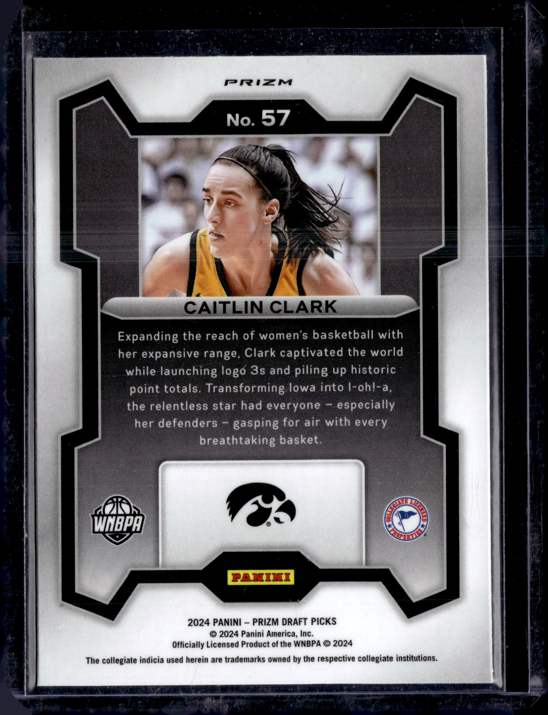 2024 Panini Prizm Draft Picks Caitlin Clark Red Prizm Rookie